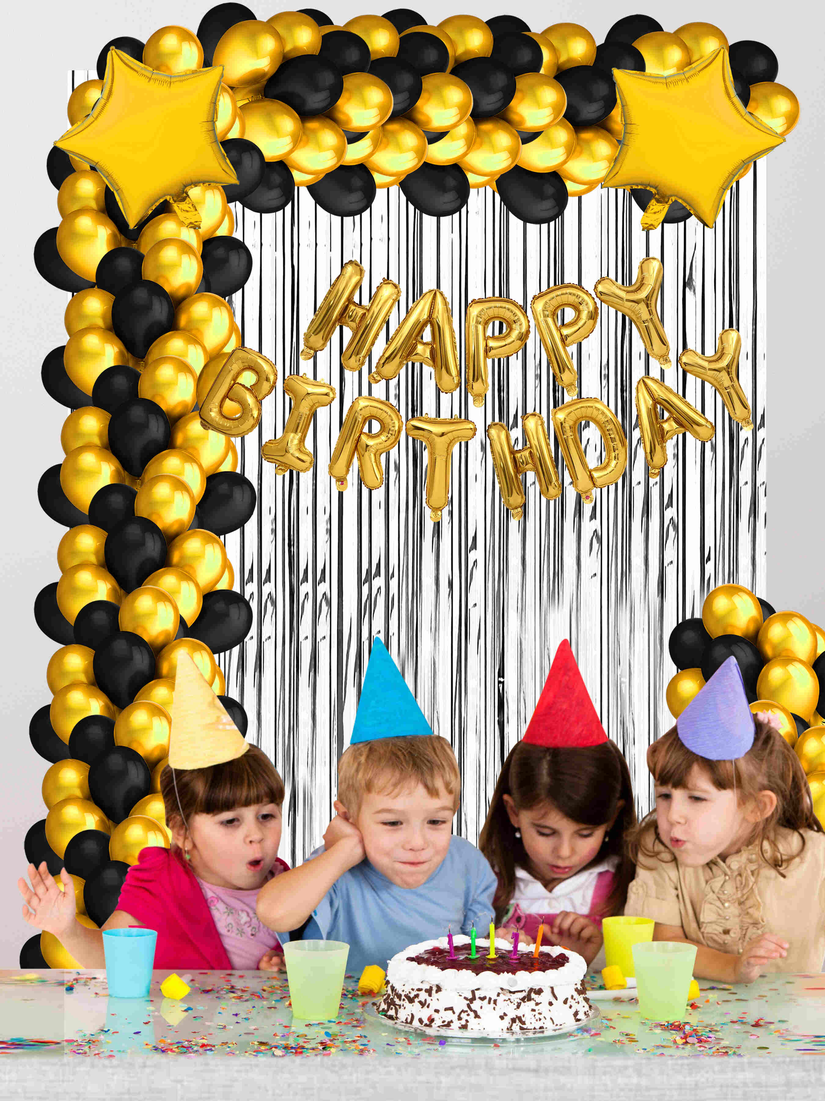 HAPPY BIRTHDAY DECORATION COMBO KIT (FOIL)