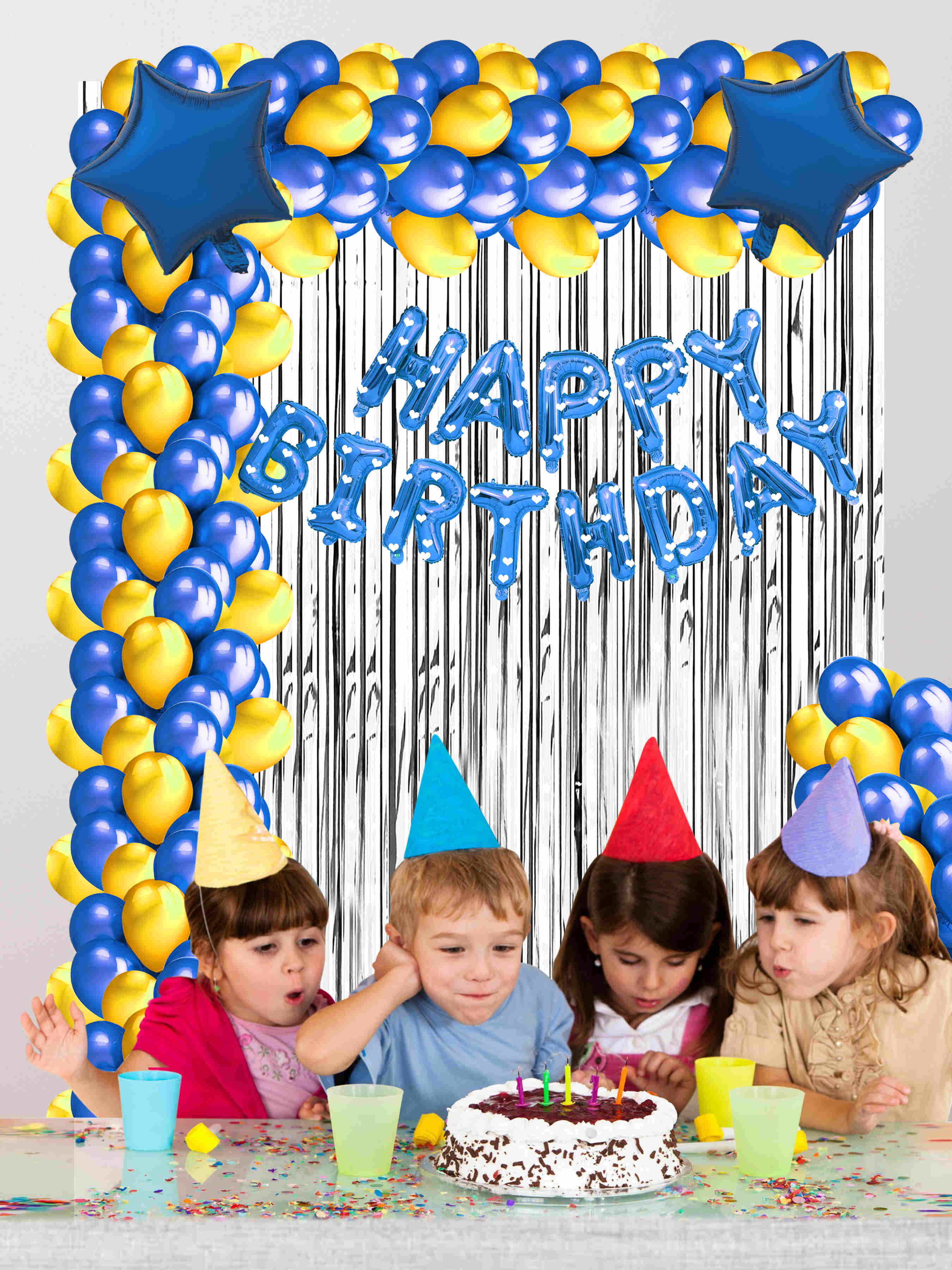 HAPPY BIRTHDAY DECORATION COMBO KIT (FOIL)