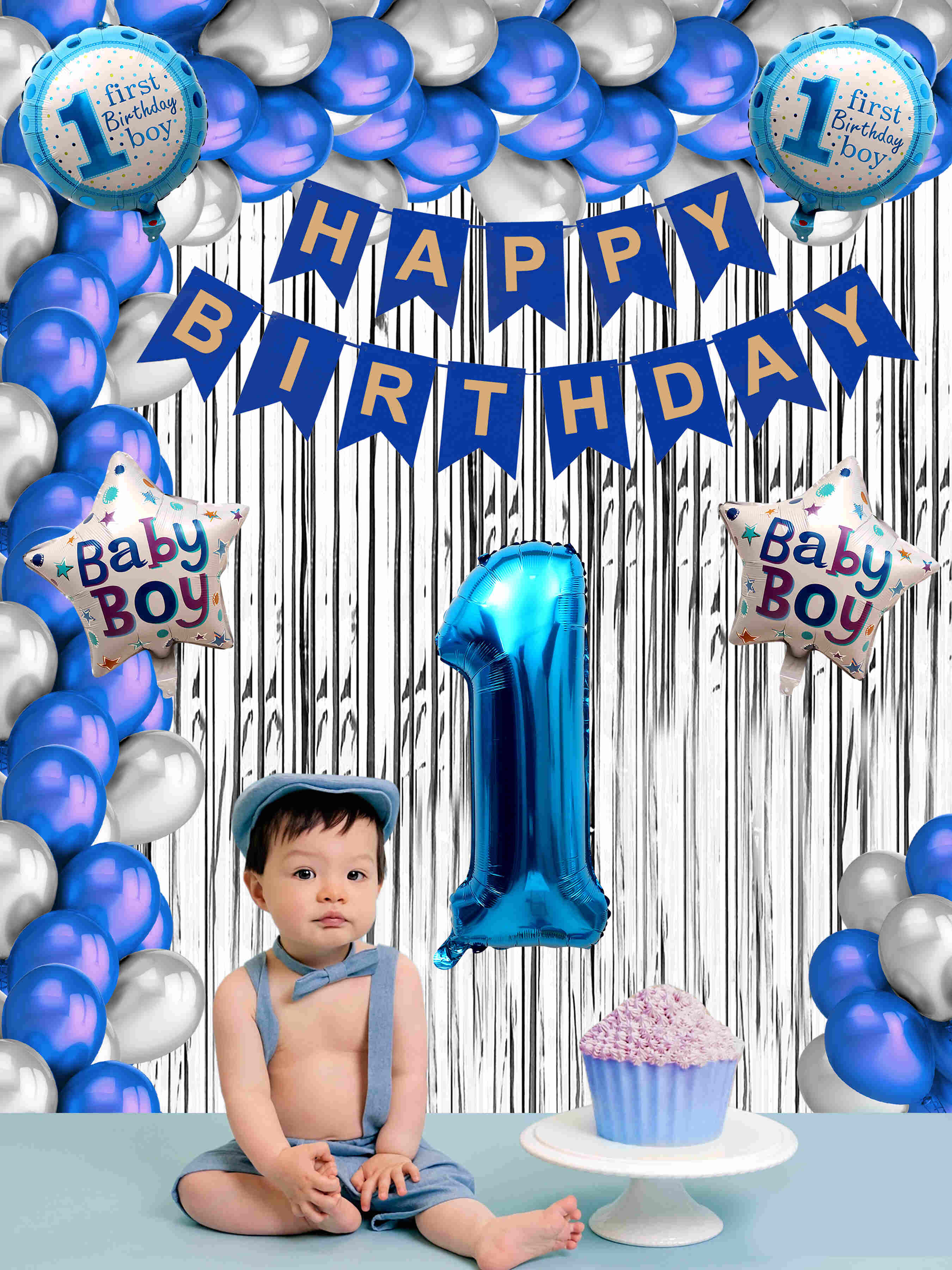 1ST BIRTHDAY DECORATION COMBO KIT