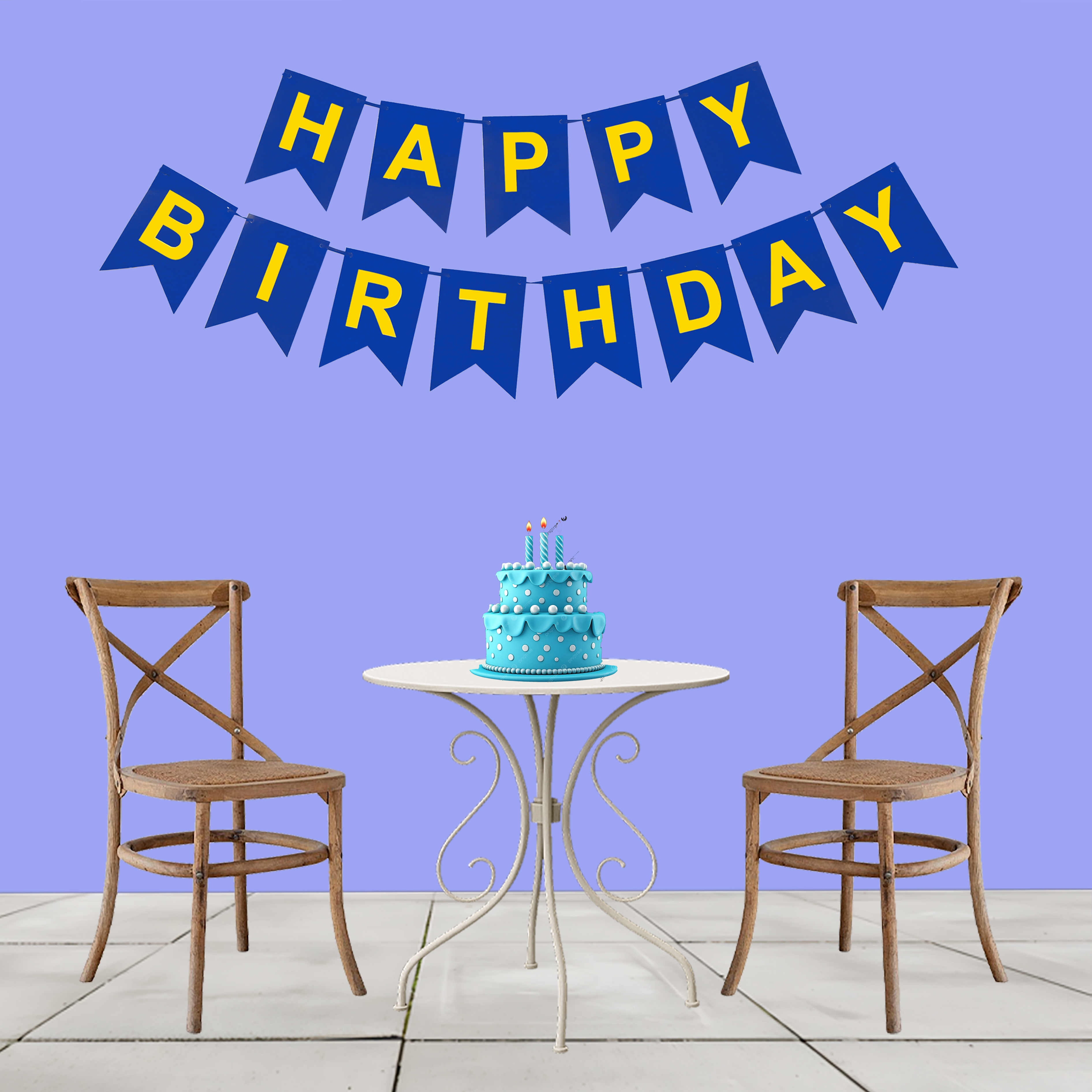 HAPPY BIRTHDAY BANNER (BLUE)