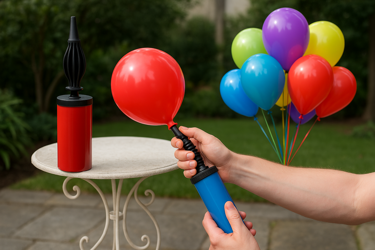 Balloon Pump with Balloons