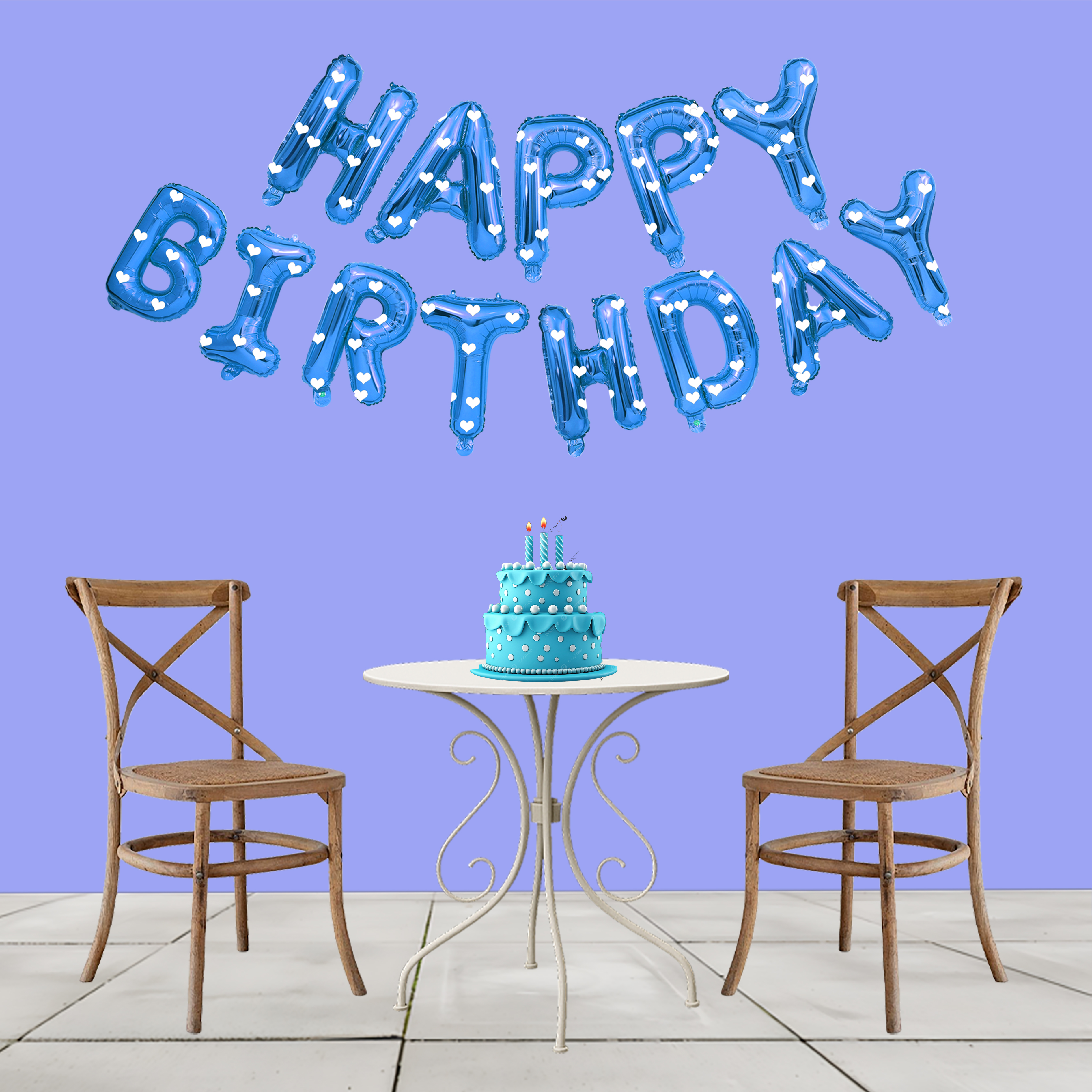 HAPPY BIRTHDAY FOIL (BLUE)