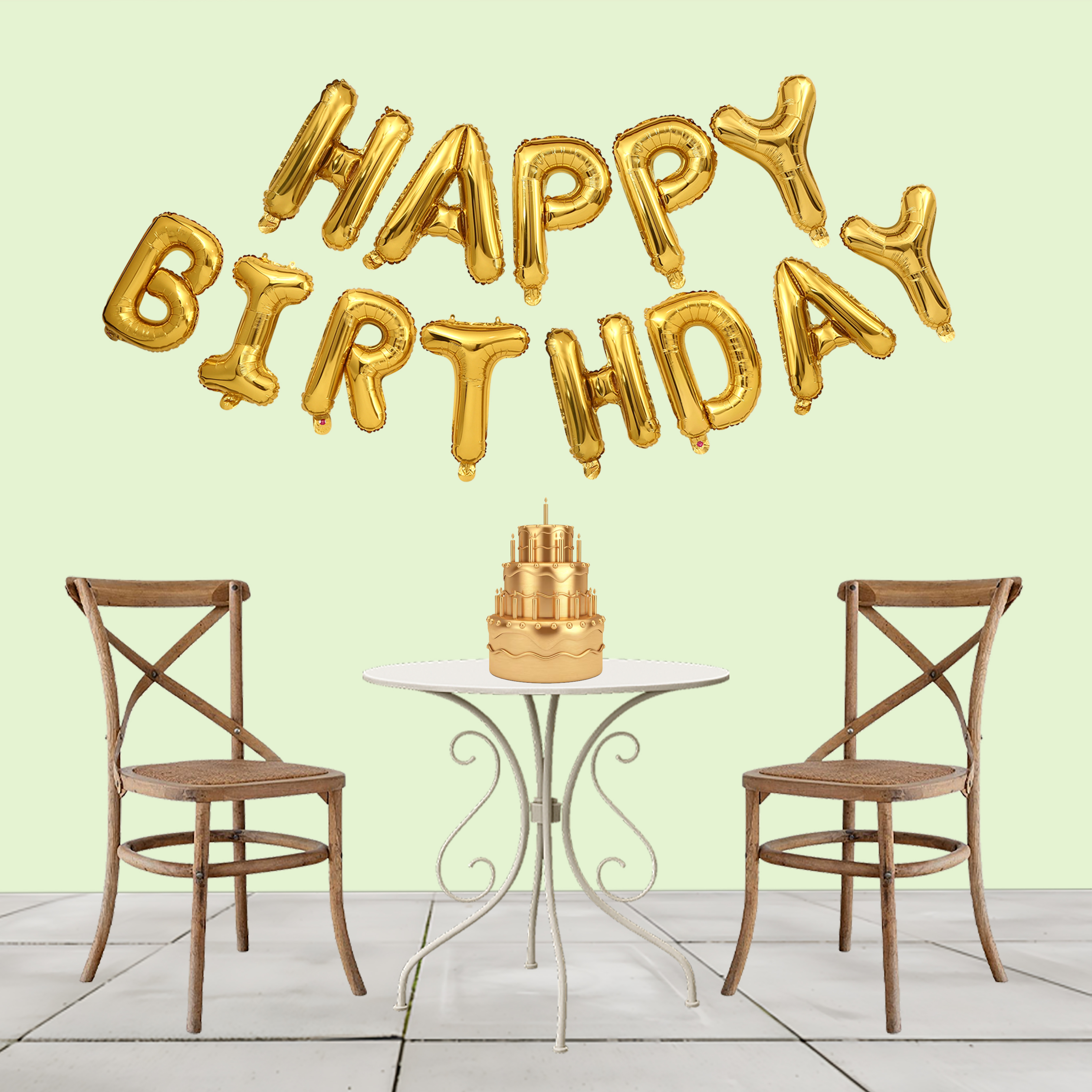 HAPPY BIRTHDAY FOIL (GOLDEN )