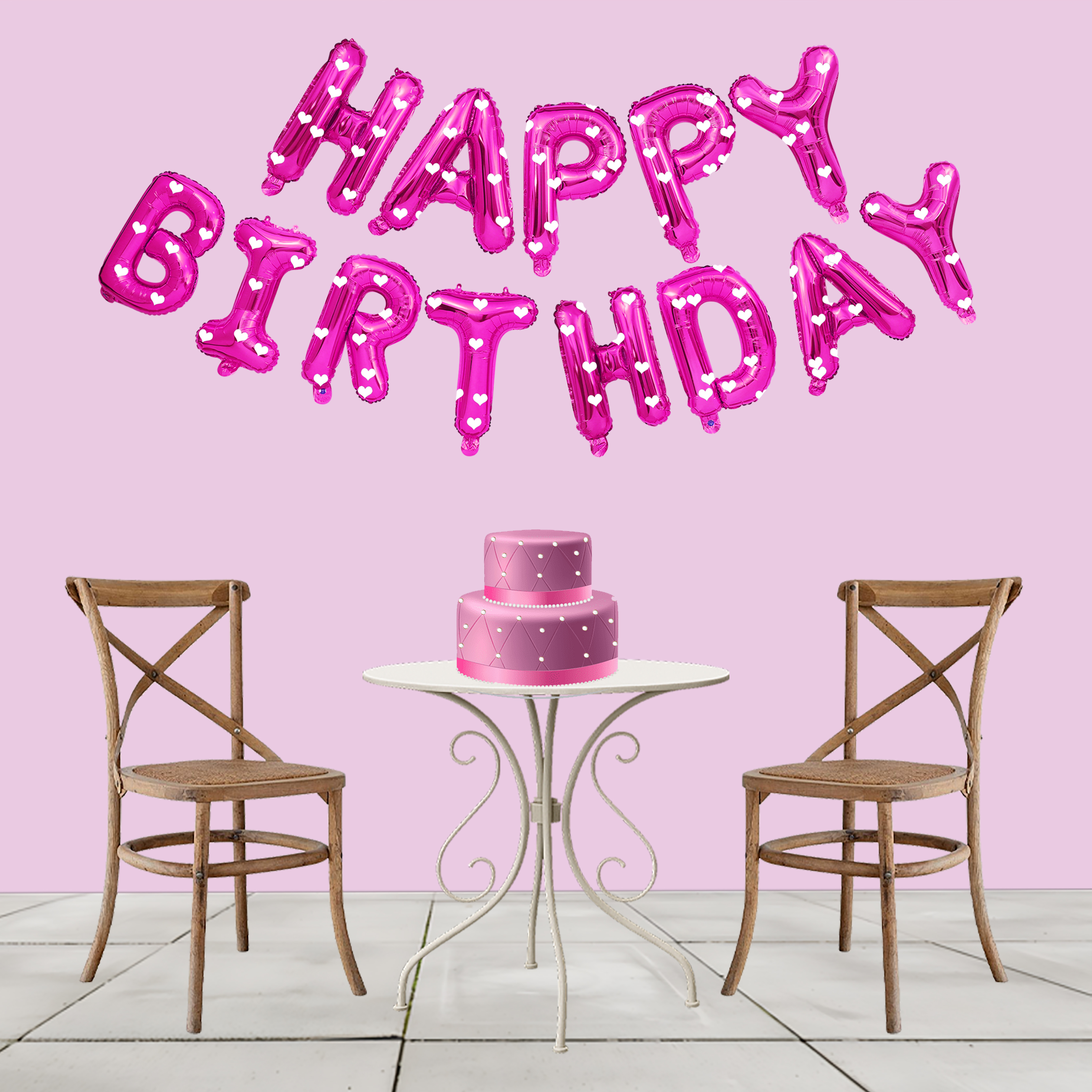 HAPPY BIRTHDAY FOIL (PINK)