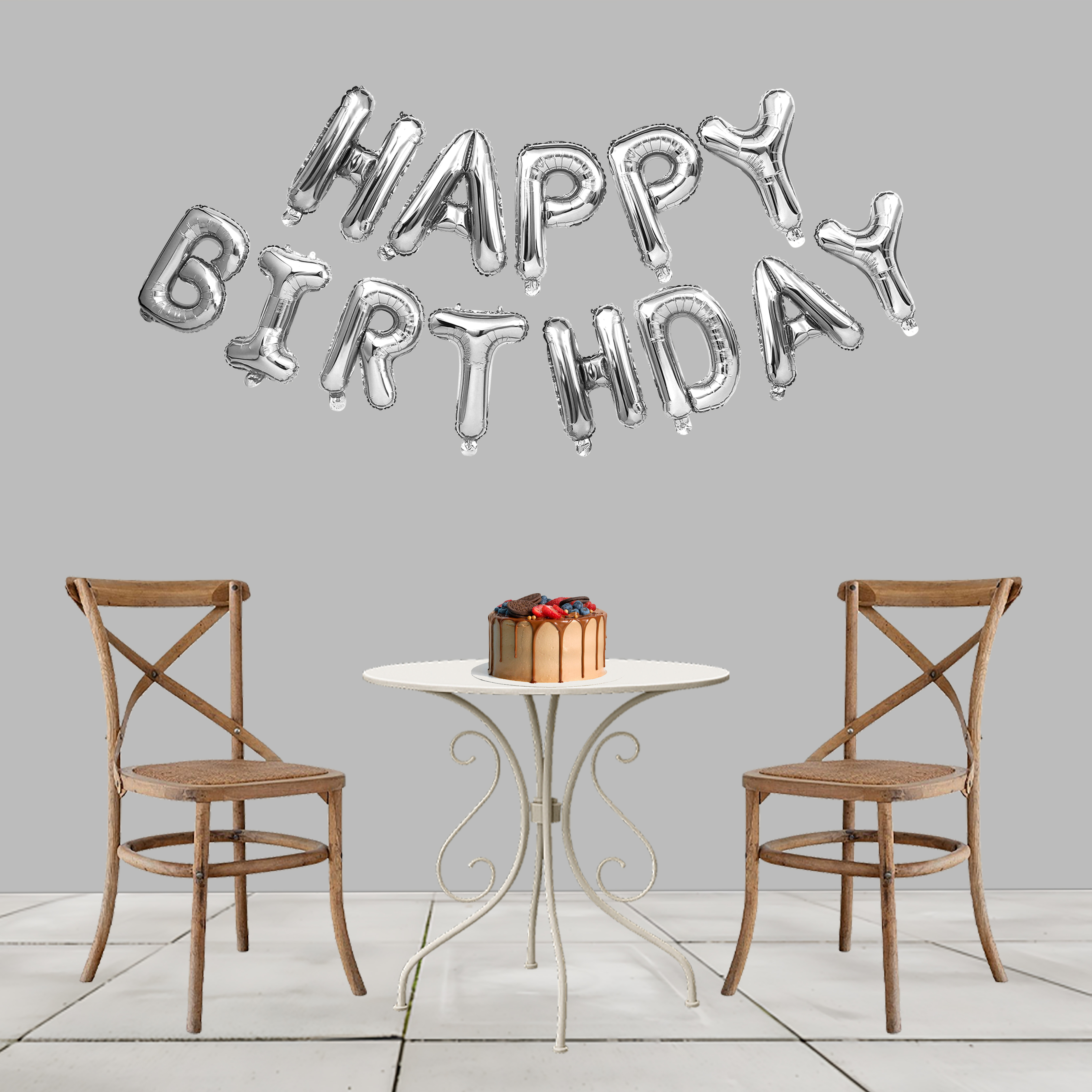 HAPPY BIRTHDAY FOIL (SILVER)