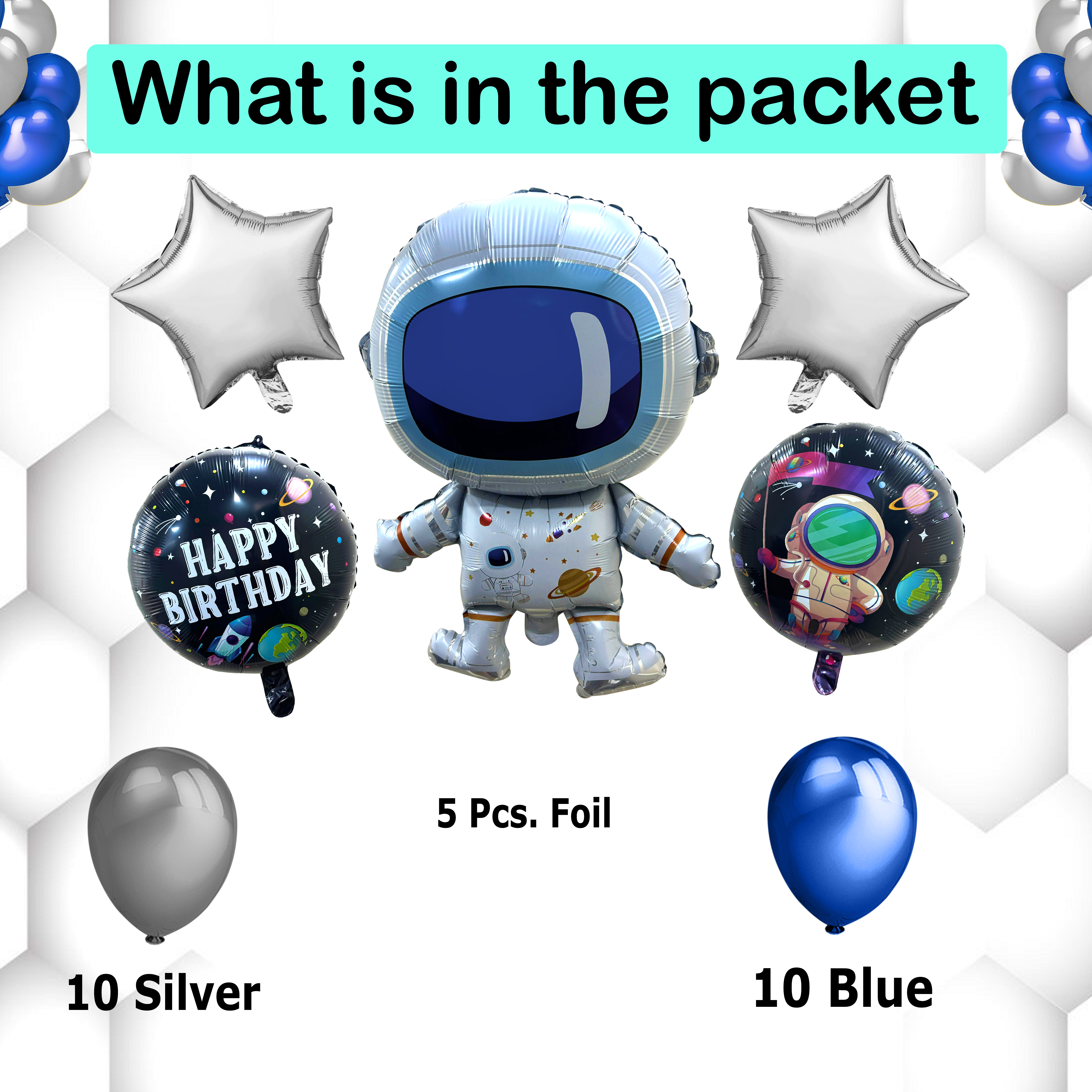 Astronaut Balloon Set