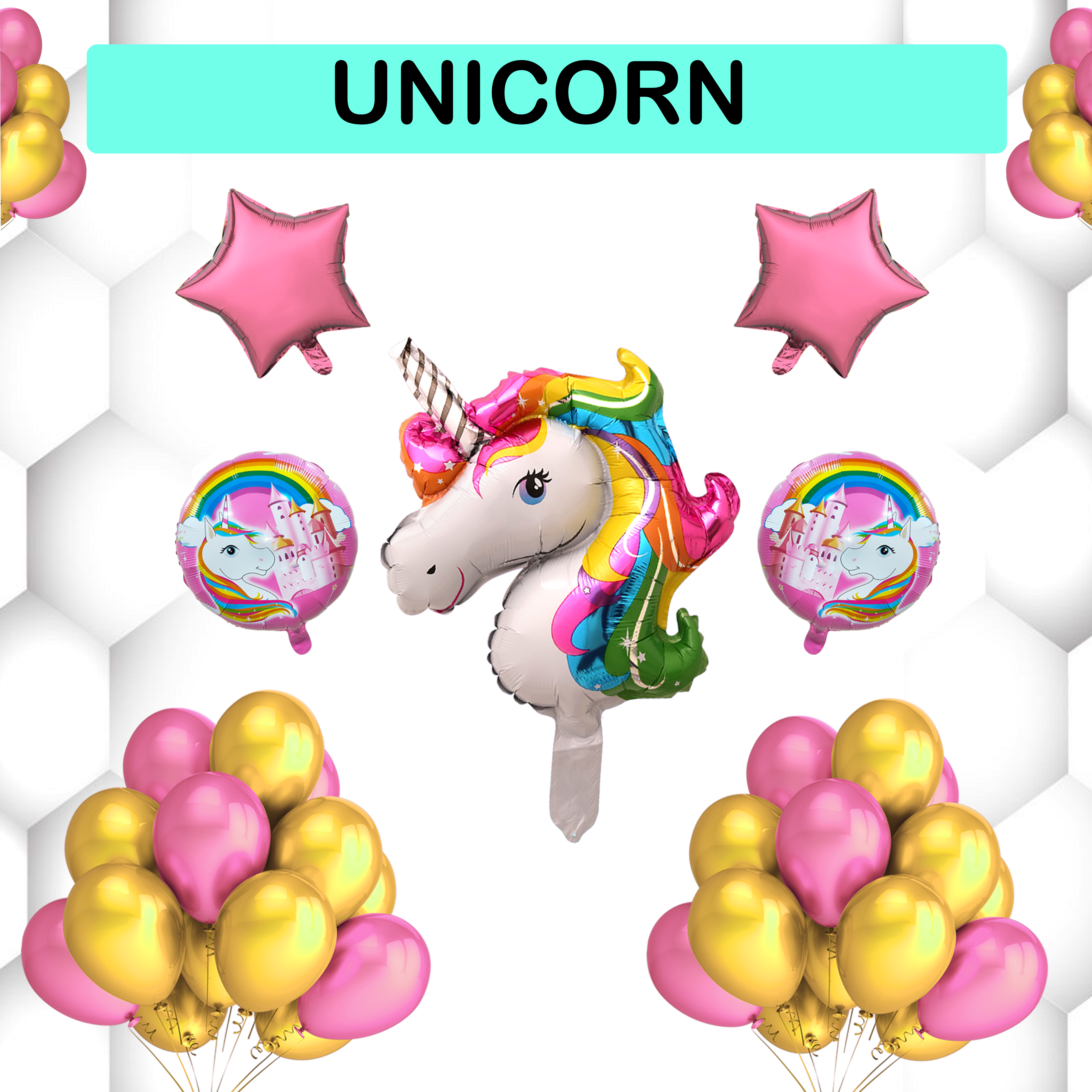 Unicorn Balloon Set
