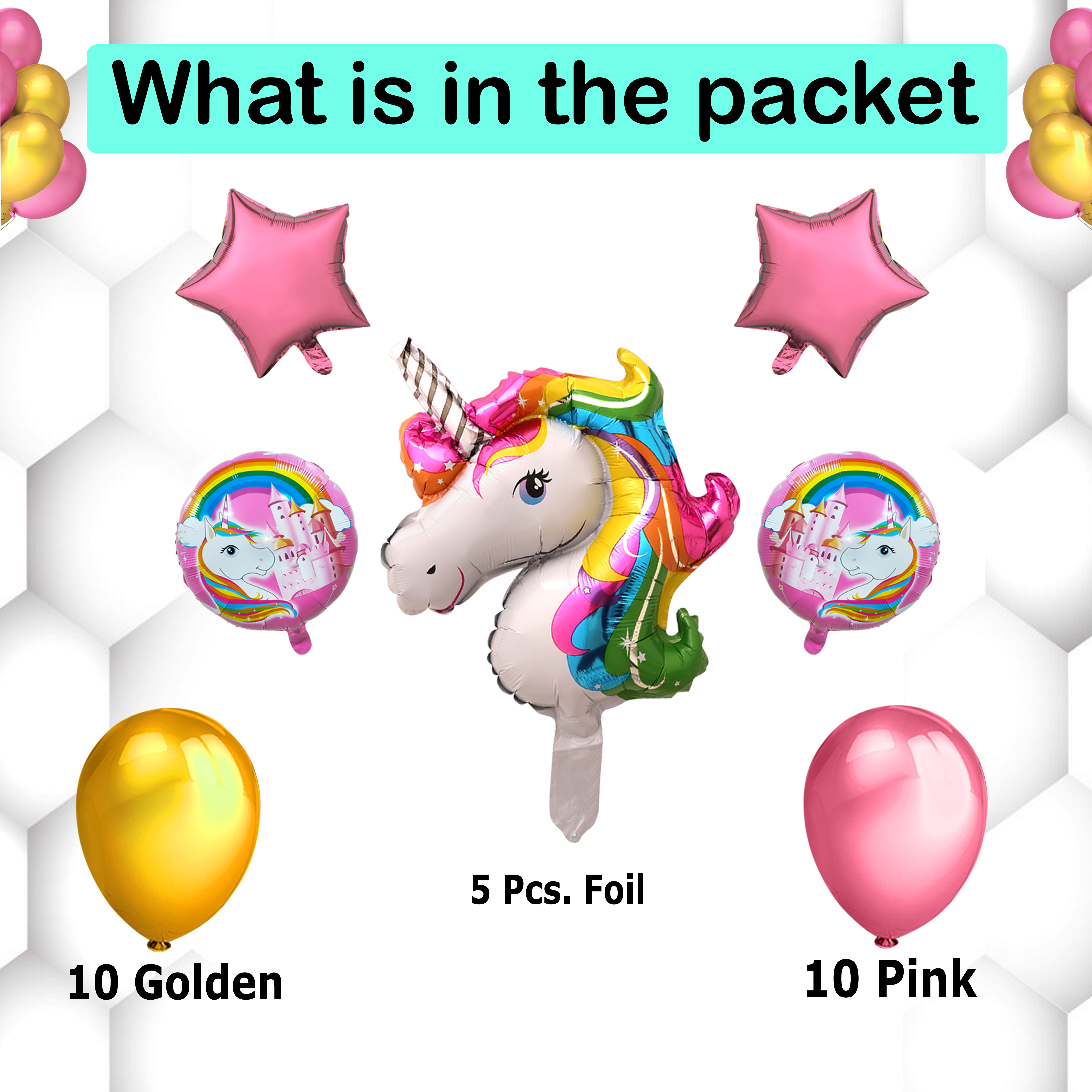 Unicorn Balloon Set