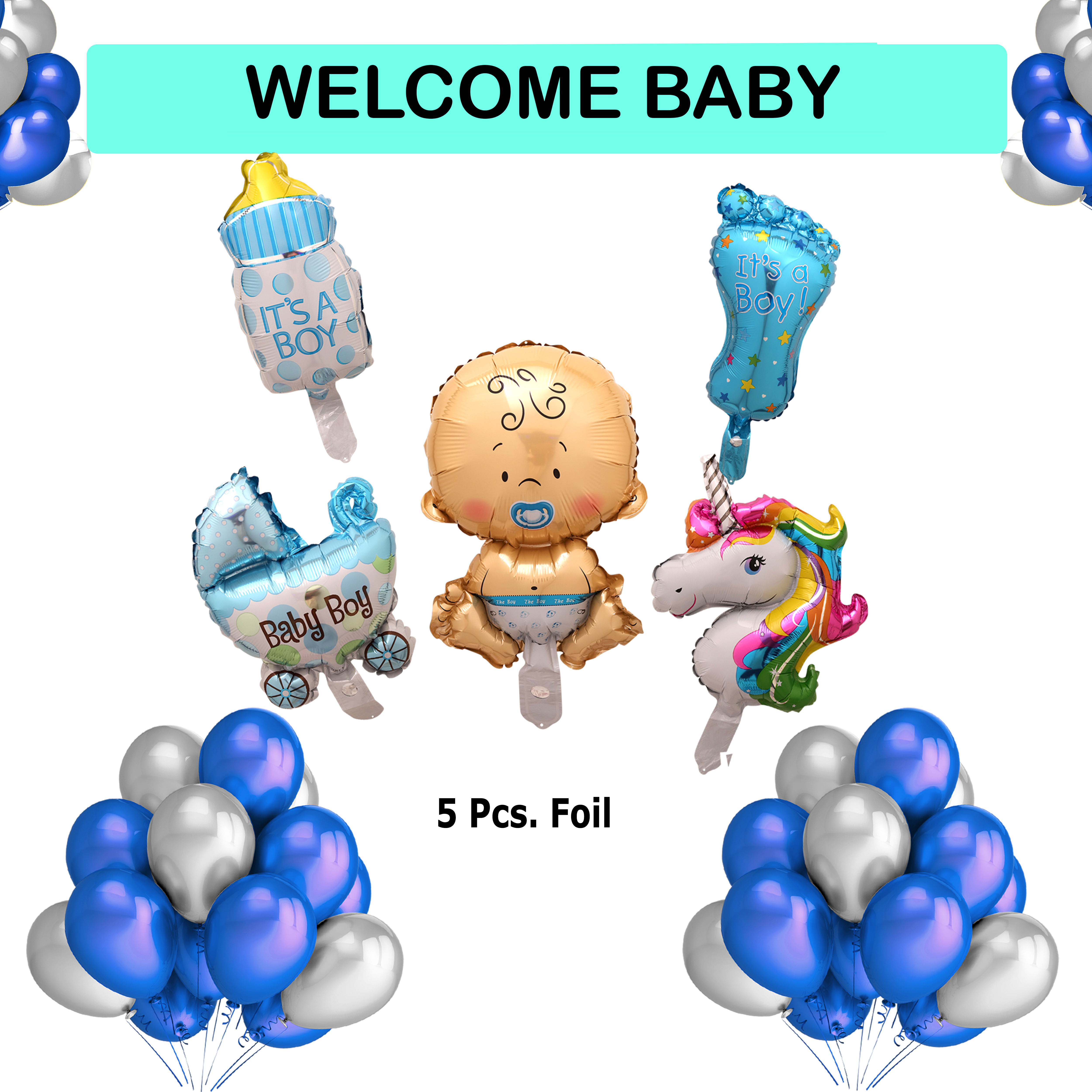 Welcome Baby Foil Balloons