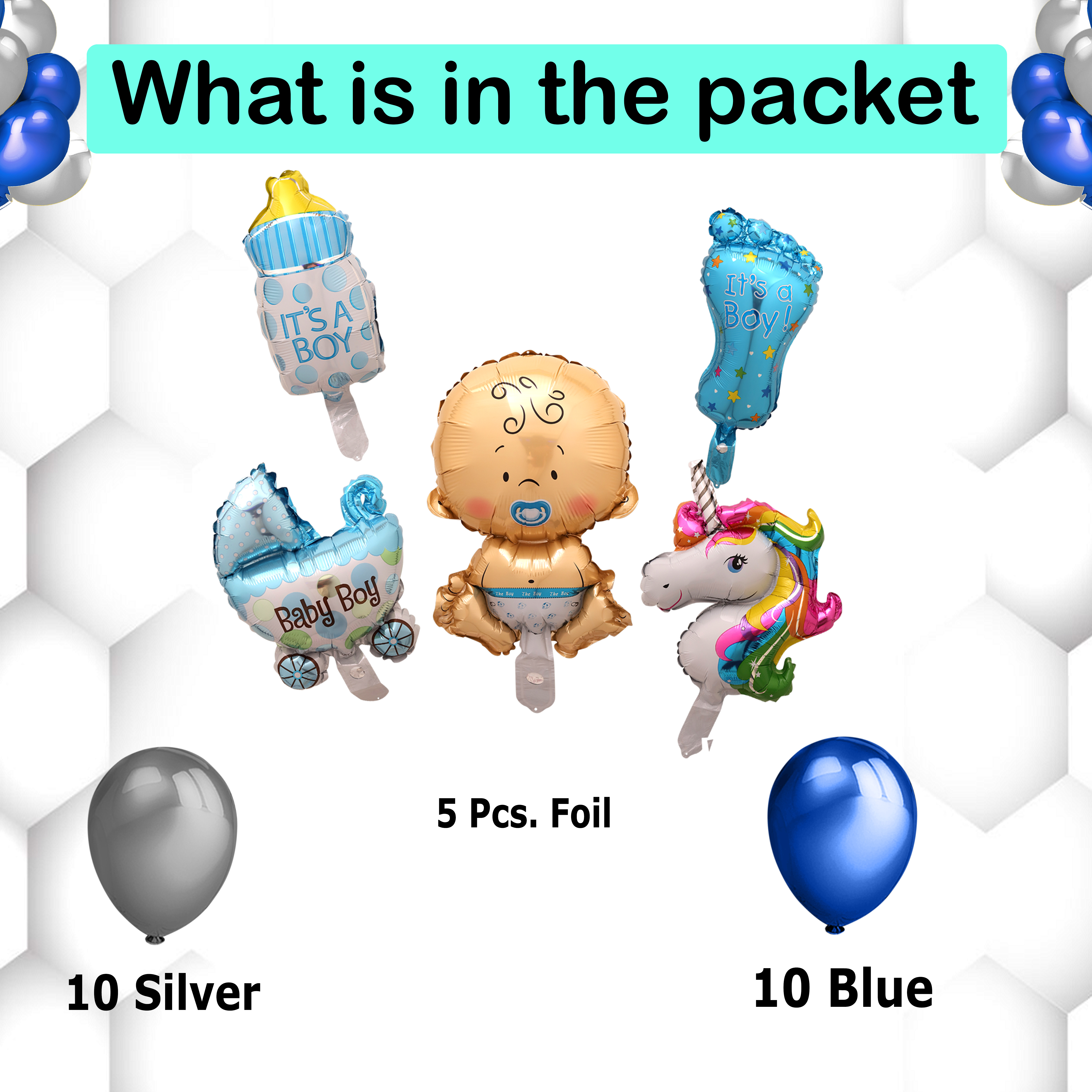 Welcome Baby Foil Balloons