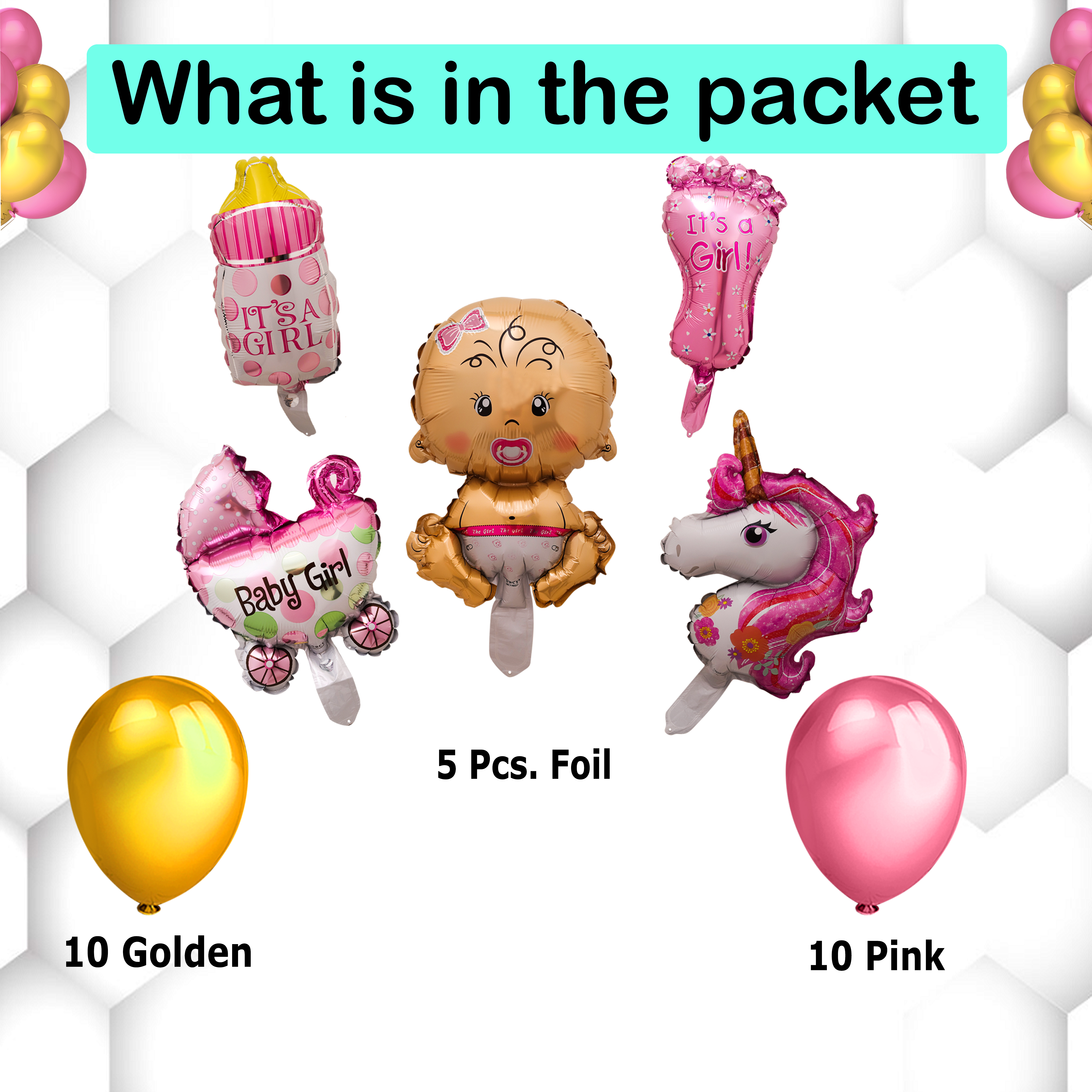 WELCOME BABY Balloon Set