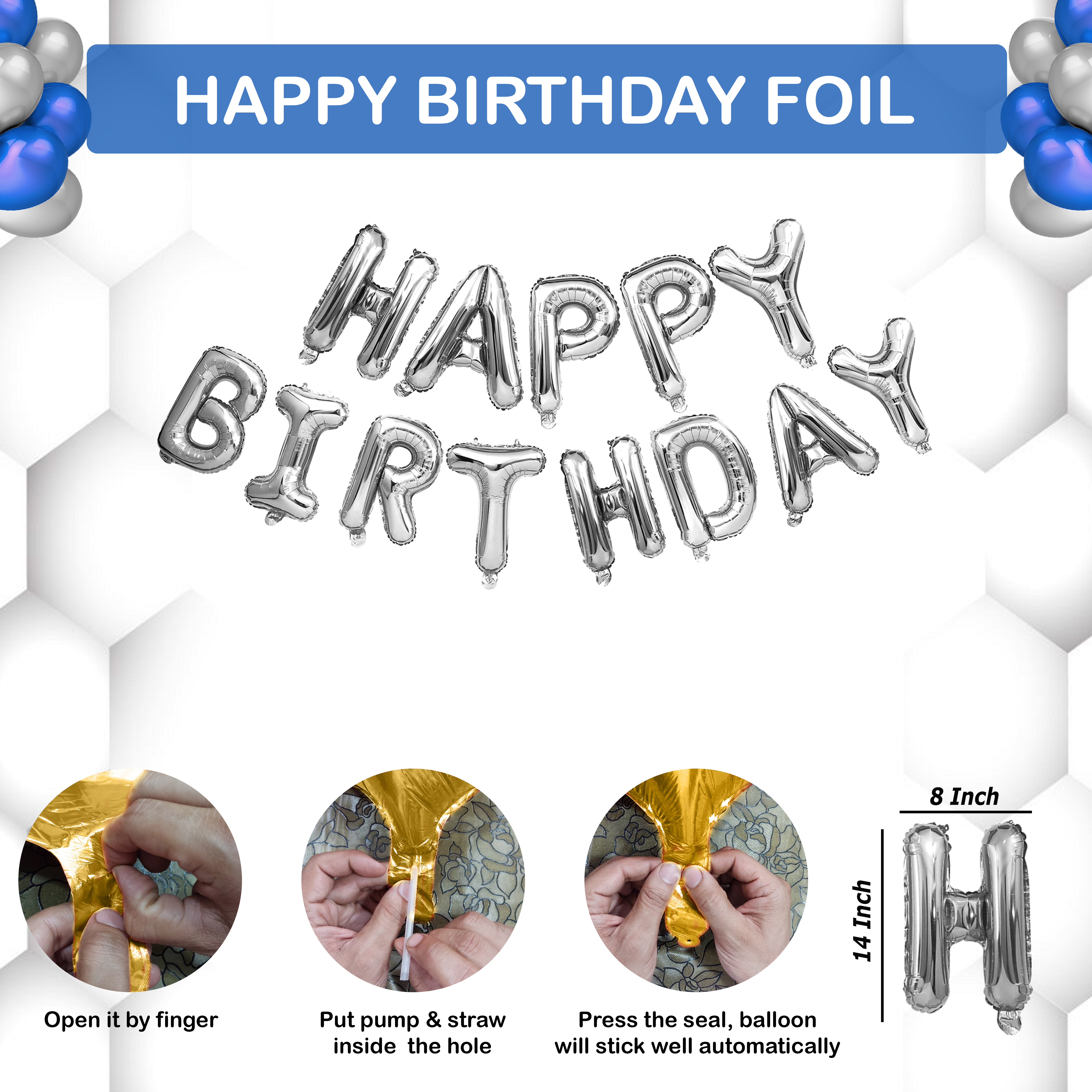 Space-Themed Birthday Decoration Set