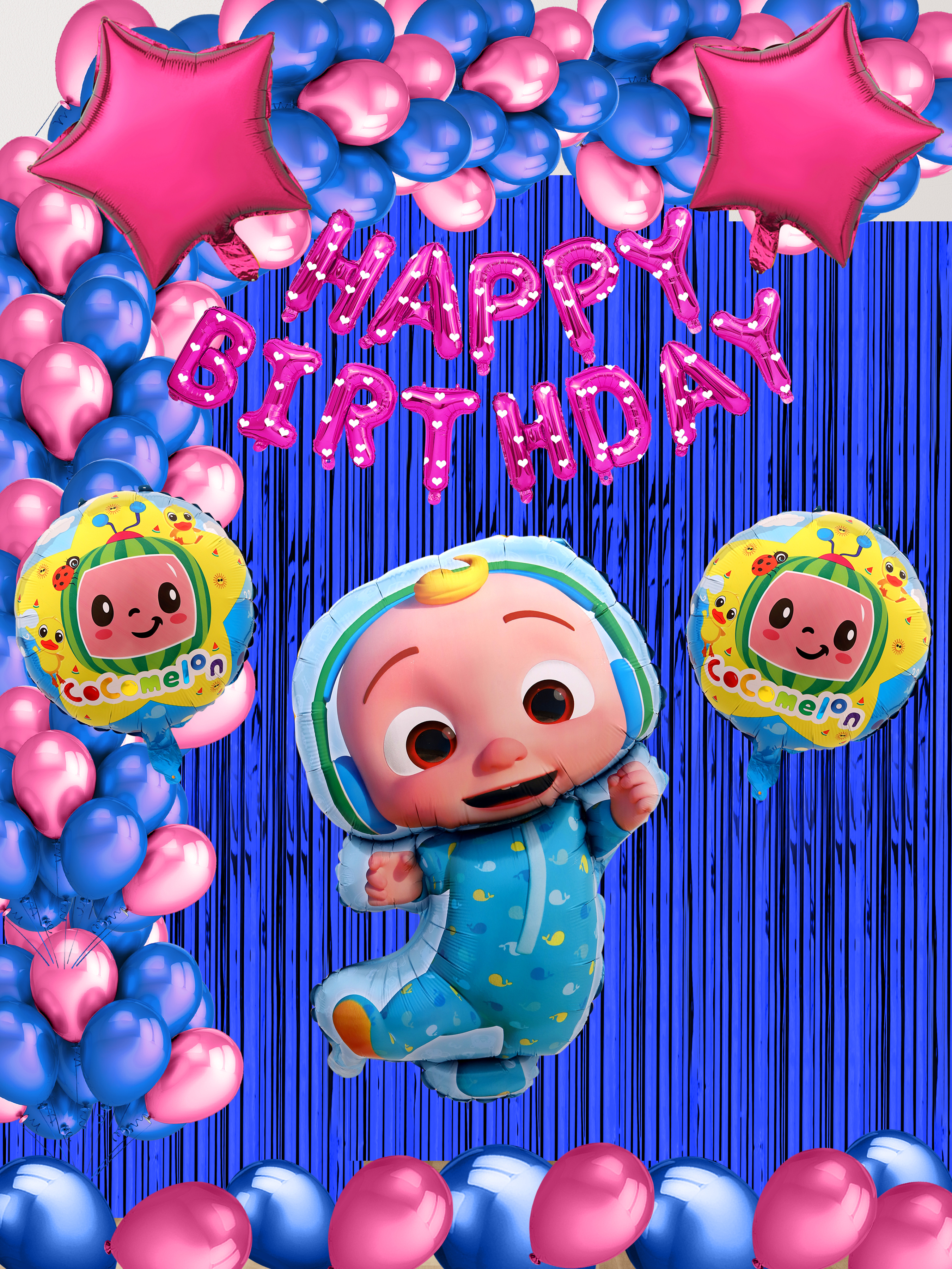 Happy Birthday COCO Foil Balloon Set