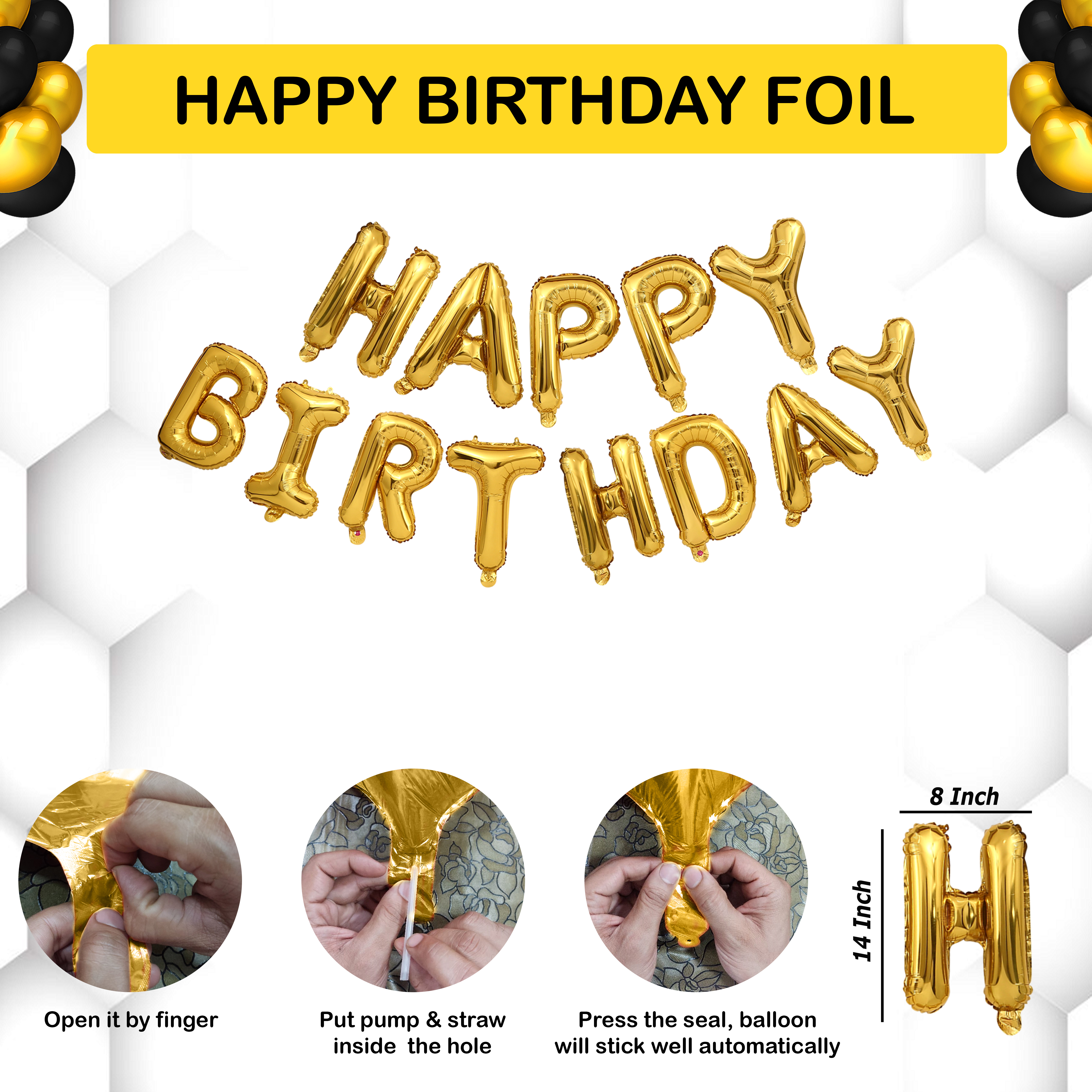 Unicorn Happy Birthday foil 