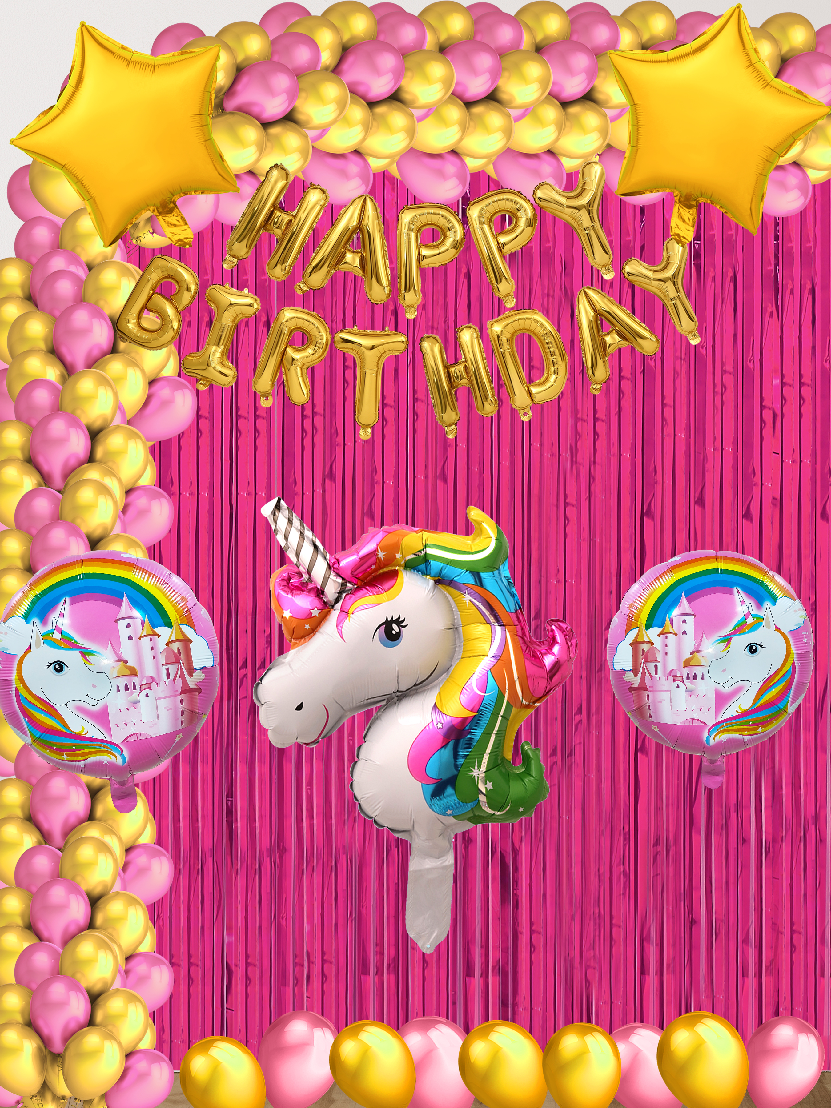 Unicorn Happy Birthday foil