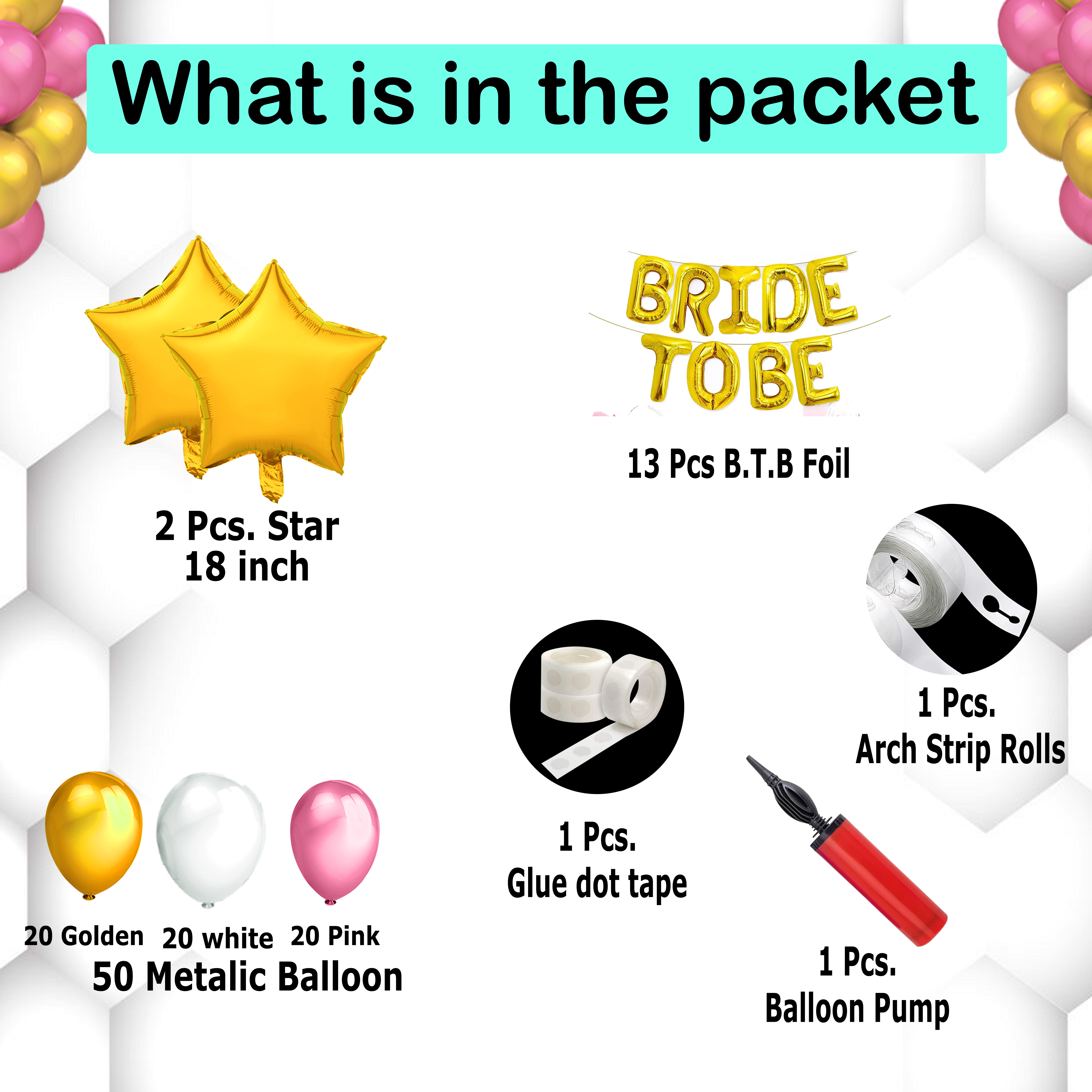 Bride To Be Decoration Set