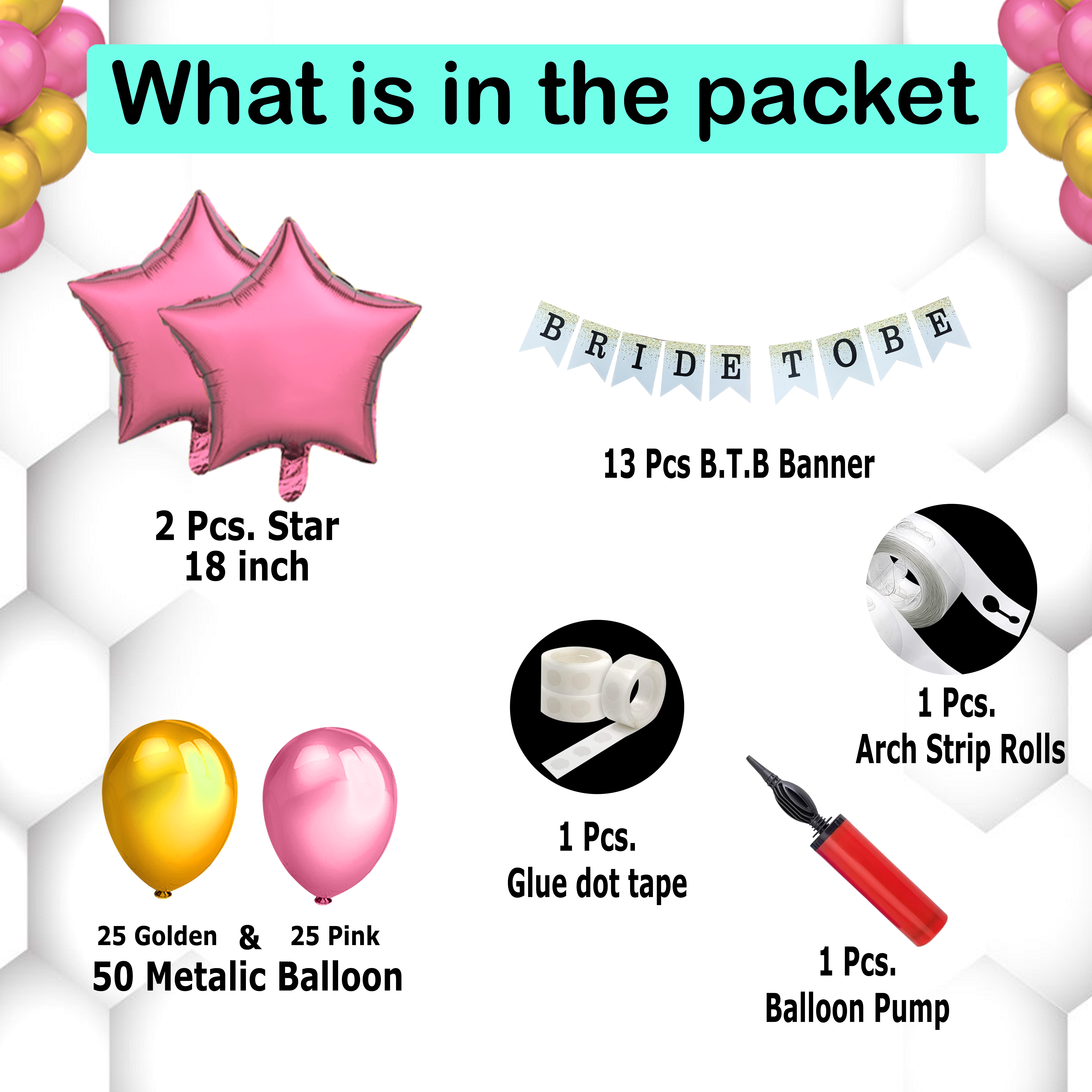 Bride To Be Balloon Decoration Set