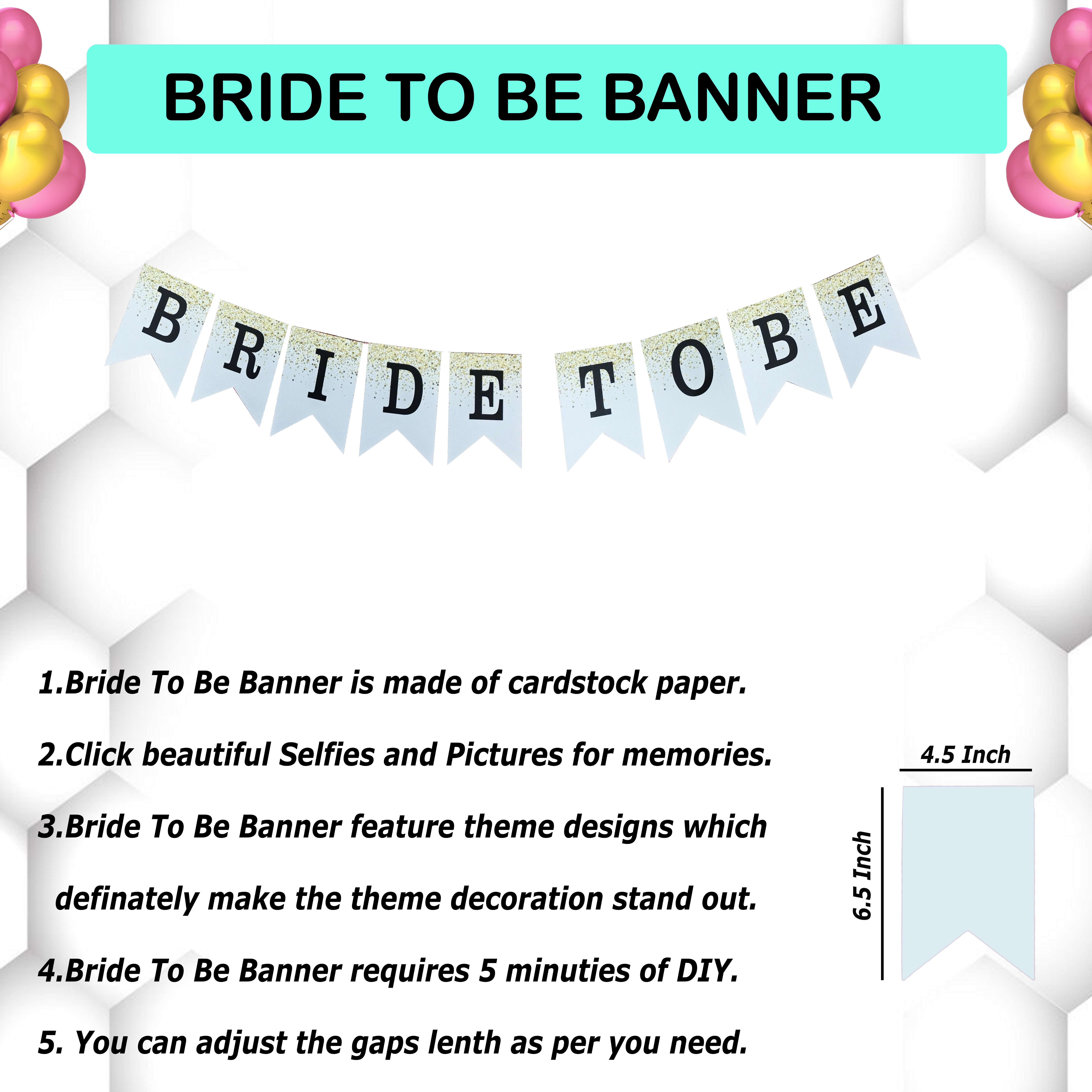 Bride To Be Balloon Decoration Set