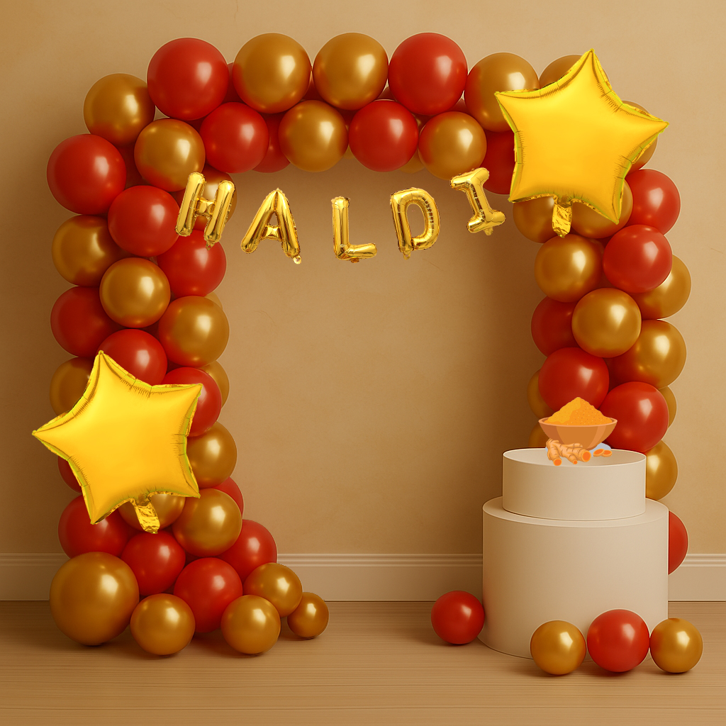 Haldi Foil Balloons