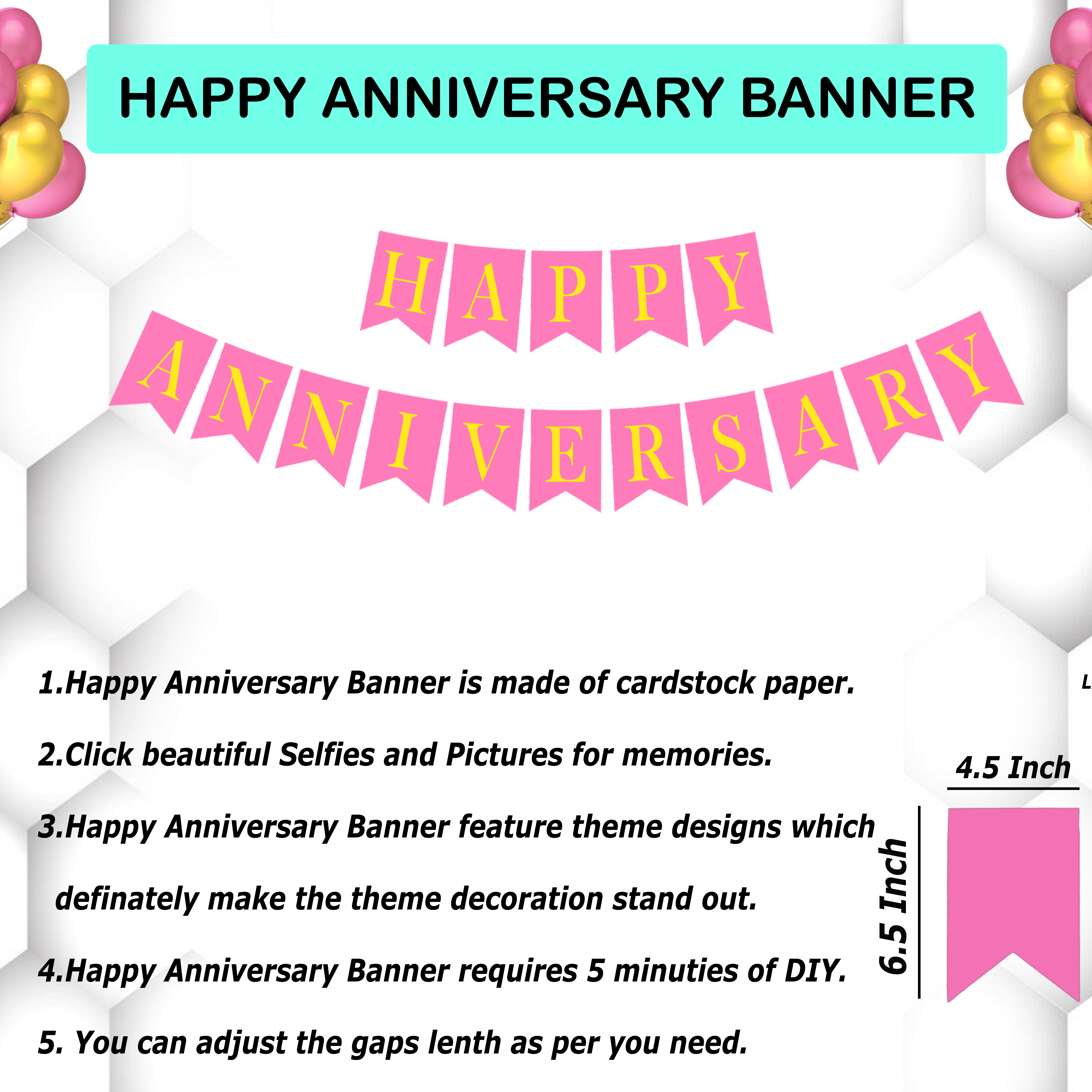 Anniversary Party Decoration Set