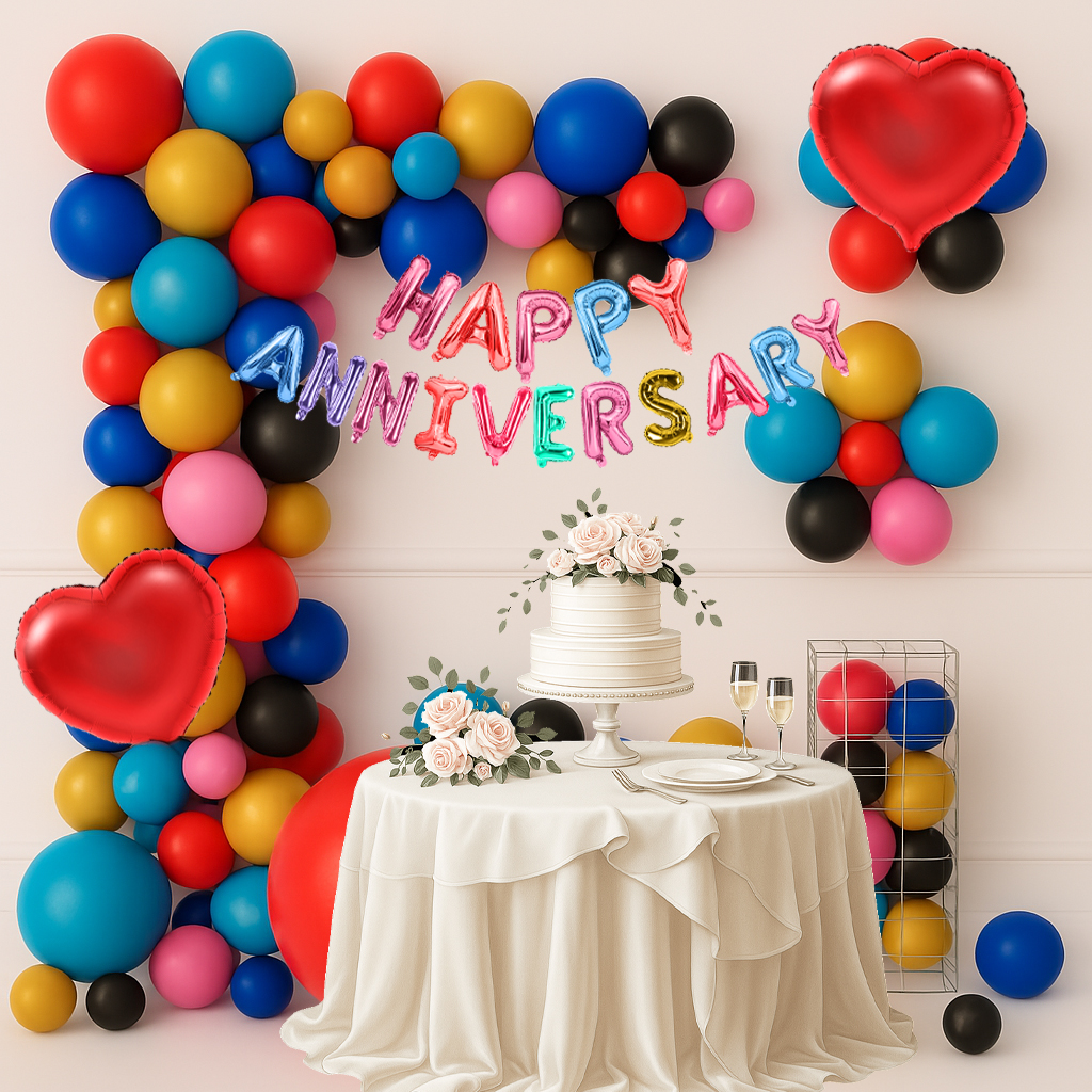 Happy Anniversary Foil Balloons