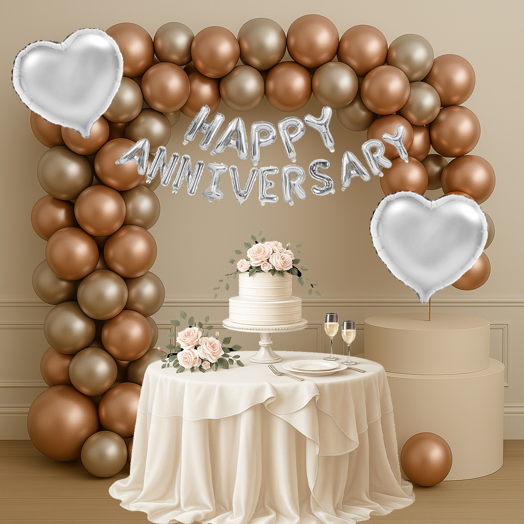 Happy Anniversary Foil Balloons