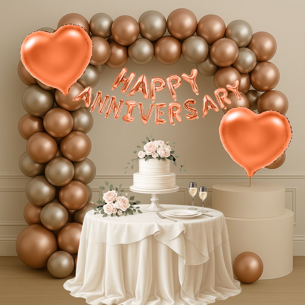 Happy Anniversary Foil Balloons