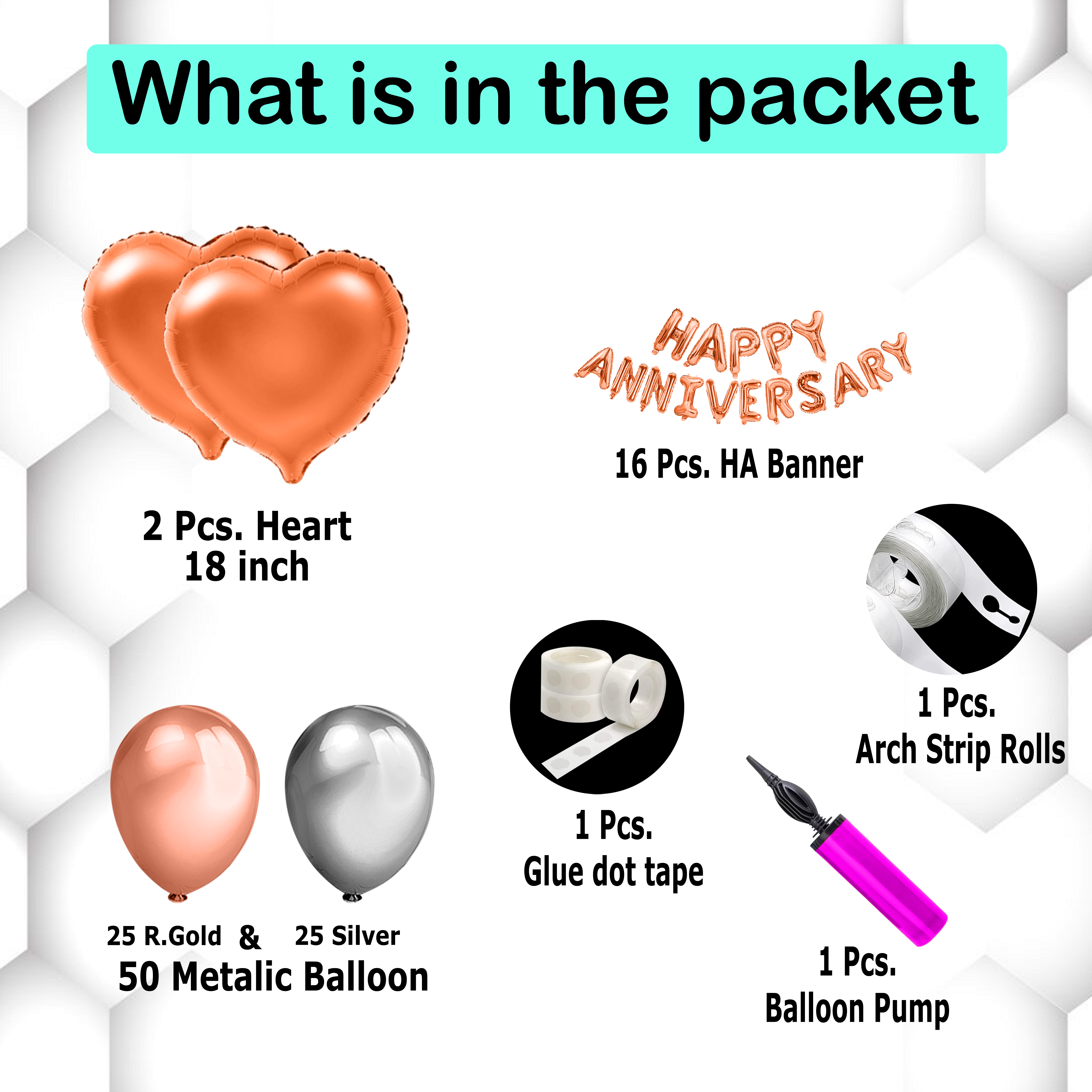 Happy Anniversary Foil Balloons