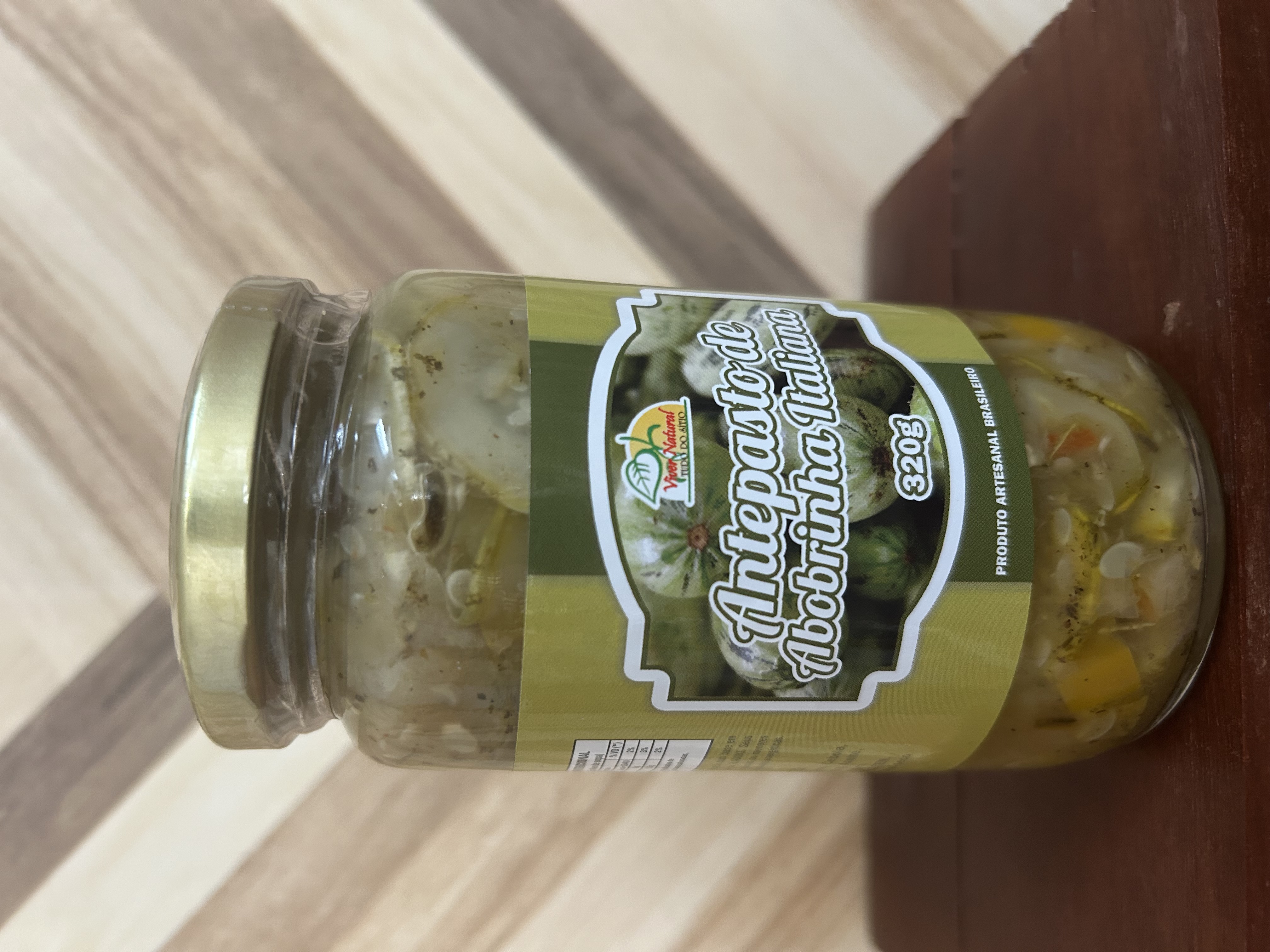 Antepasto de Abobrinha Italiana Viver Natural 320g