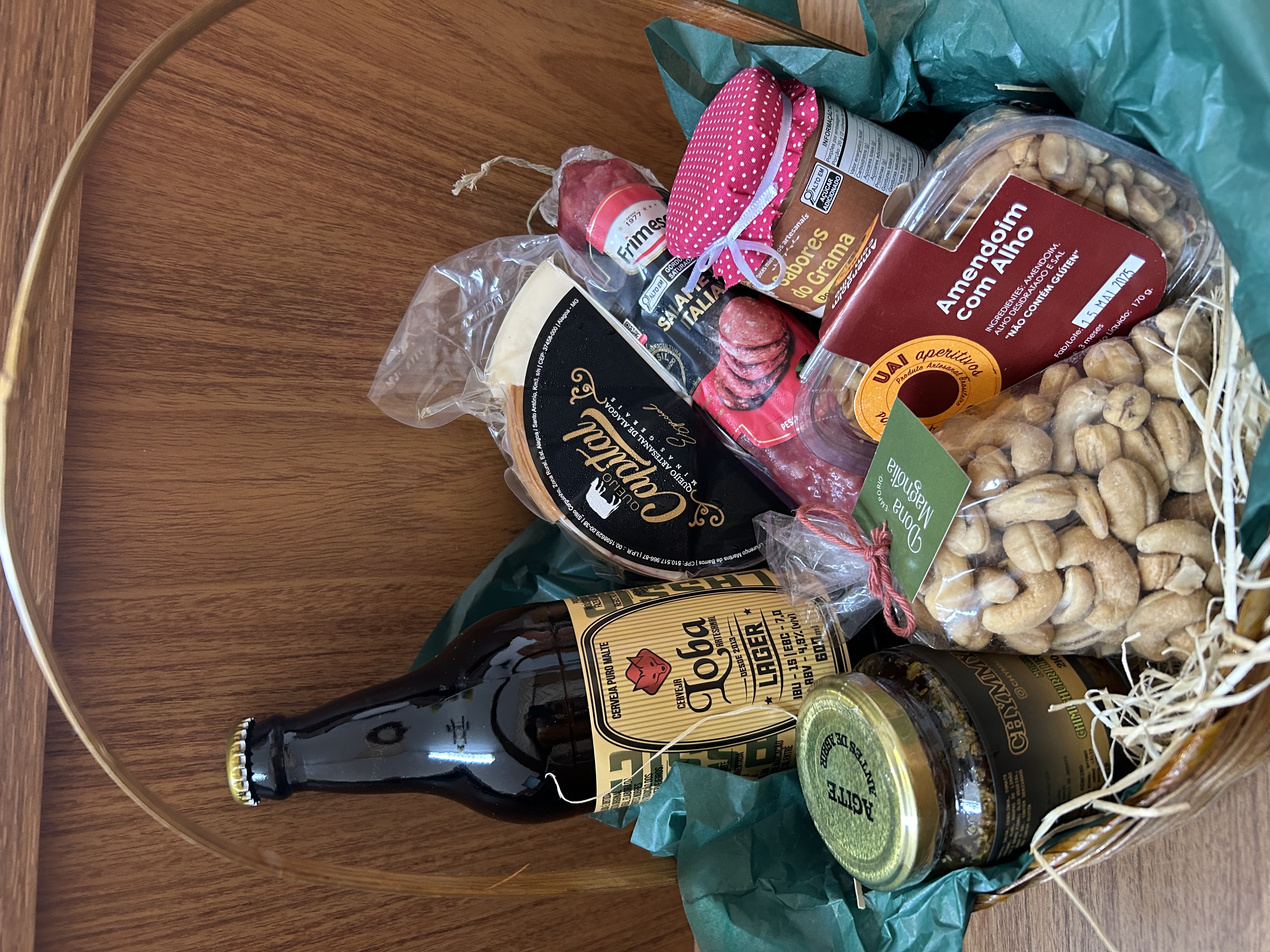 Cesta de presente Tira Gosto da Dona Magnólia
