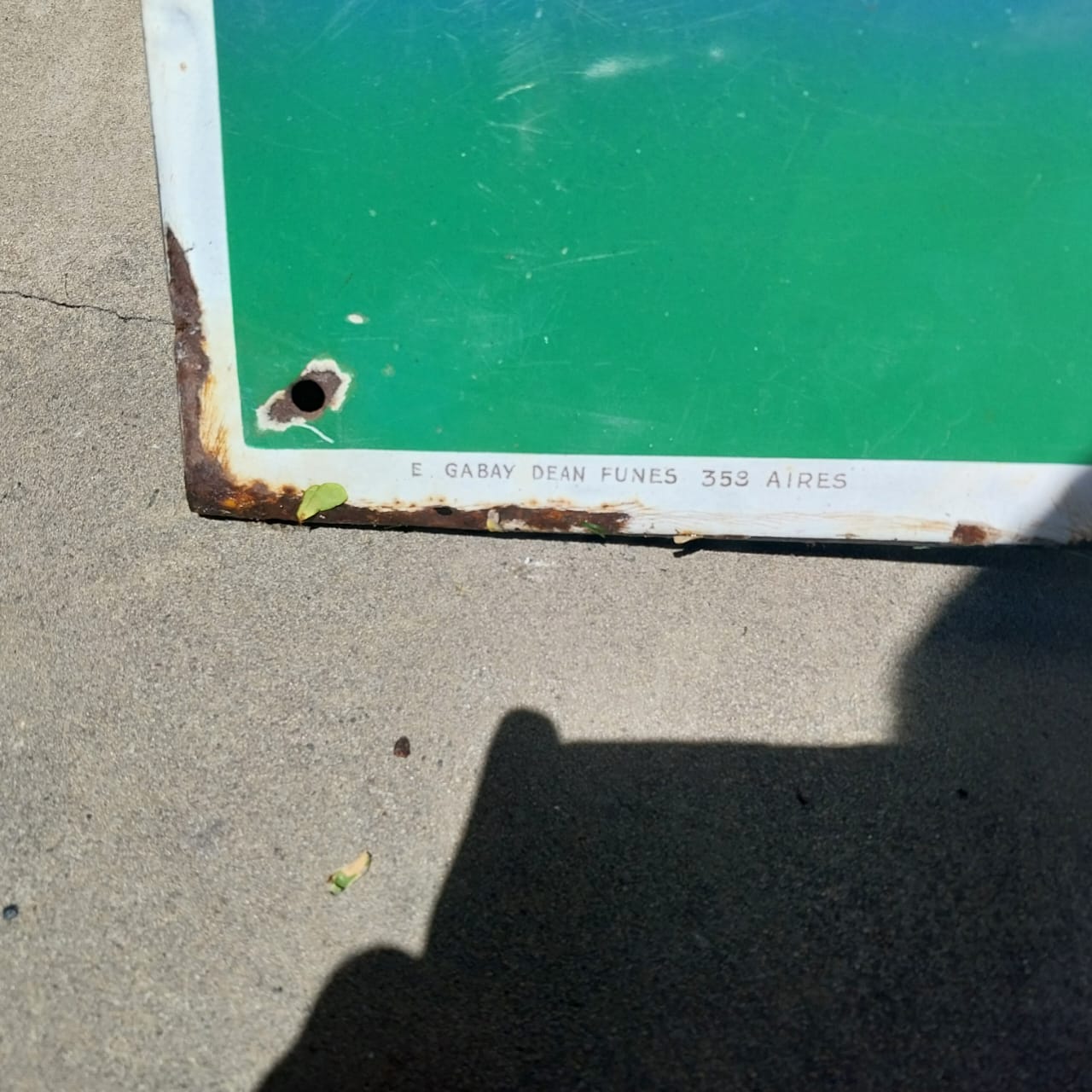 Old Original Enamel CINZANO sign