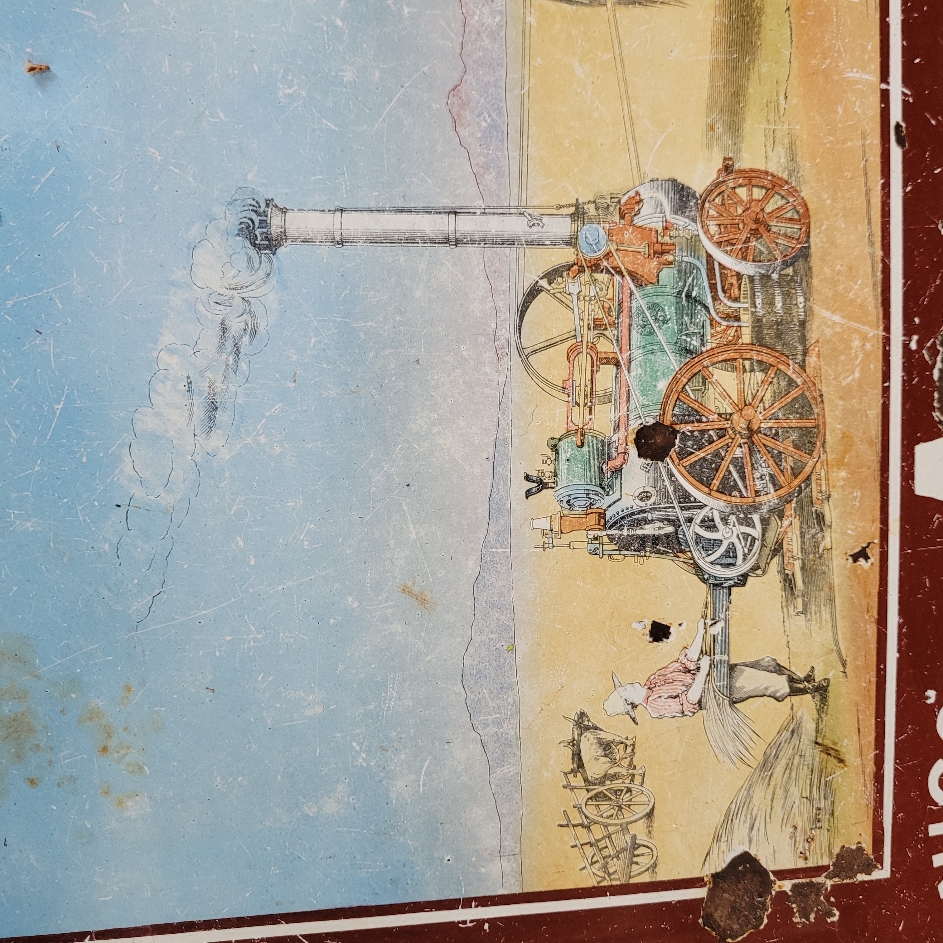 Original Enamel Porcelain RUSTON, PROCTOR & Cia sign  