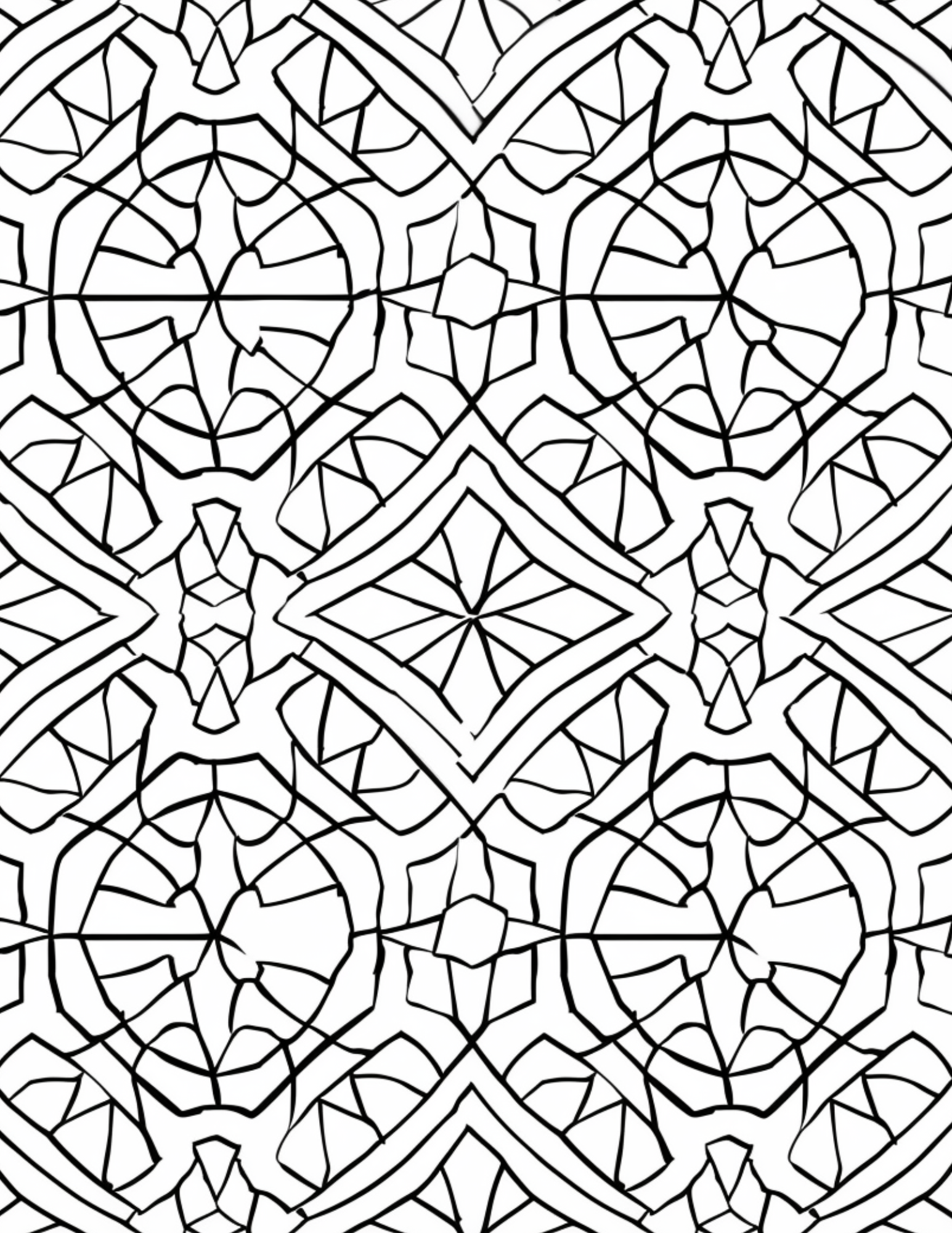 Explore 200 Intricate Interlocking Pattern Coloring Pages – Perfect for Relaxation and Mindfulness