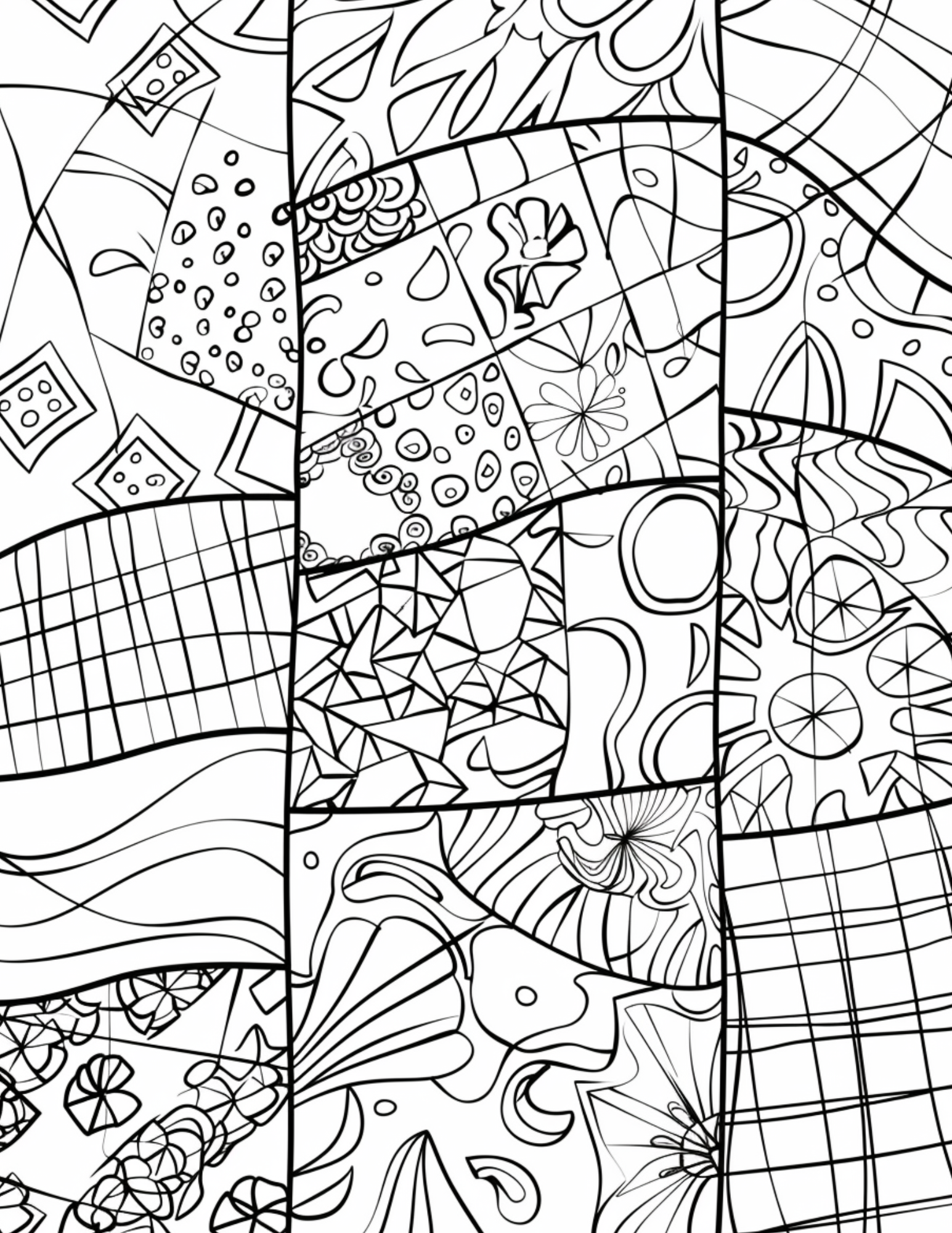 145 Quilt-Themed Pattern Coloring Pages for Creative Relaxation