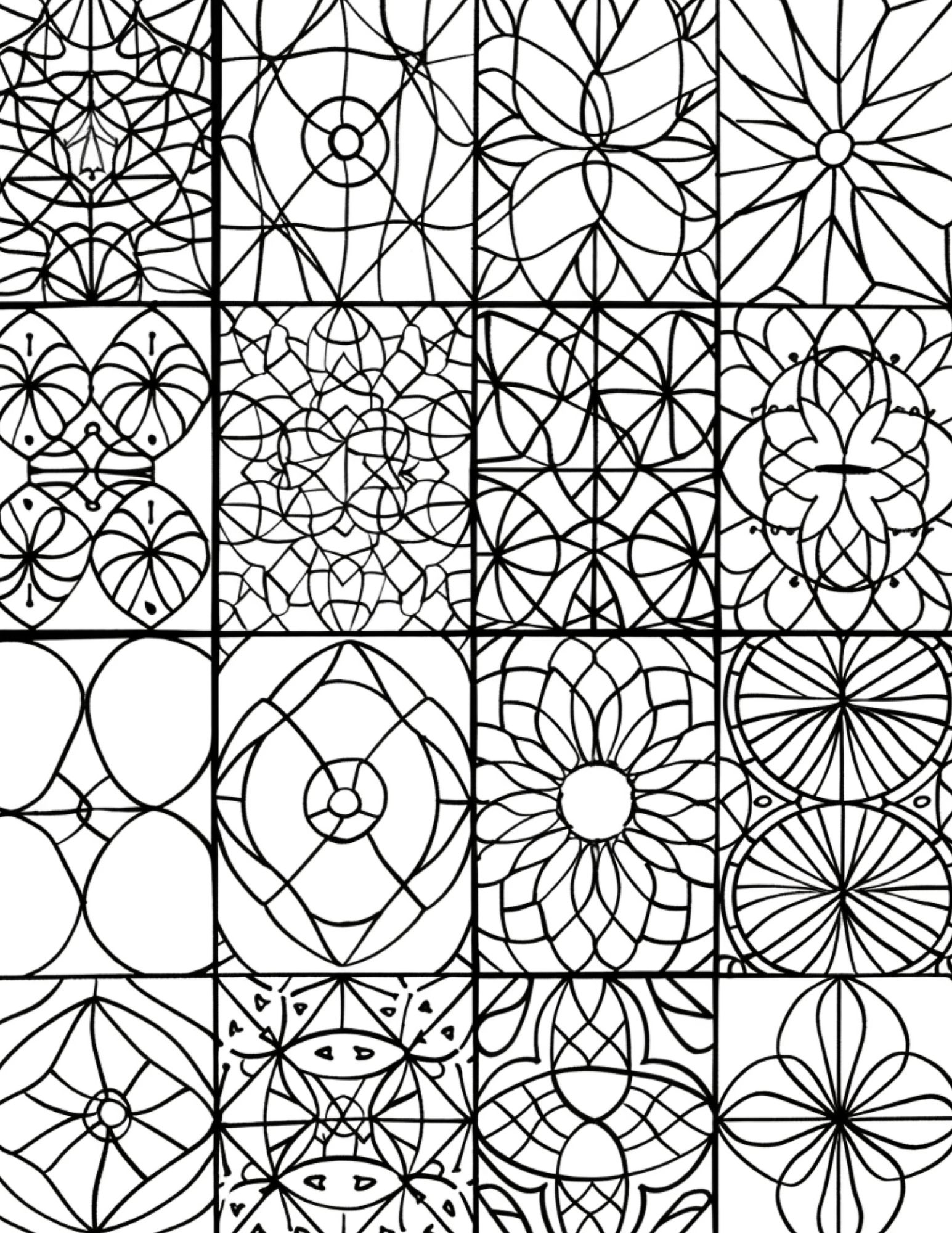 145 Quilt-Themed Pattern Coloring Pages for Creative Relaxation