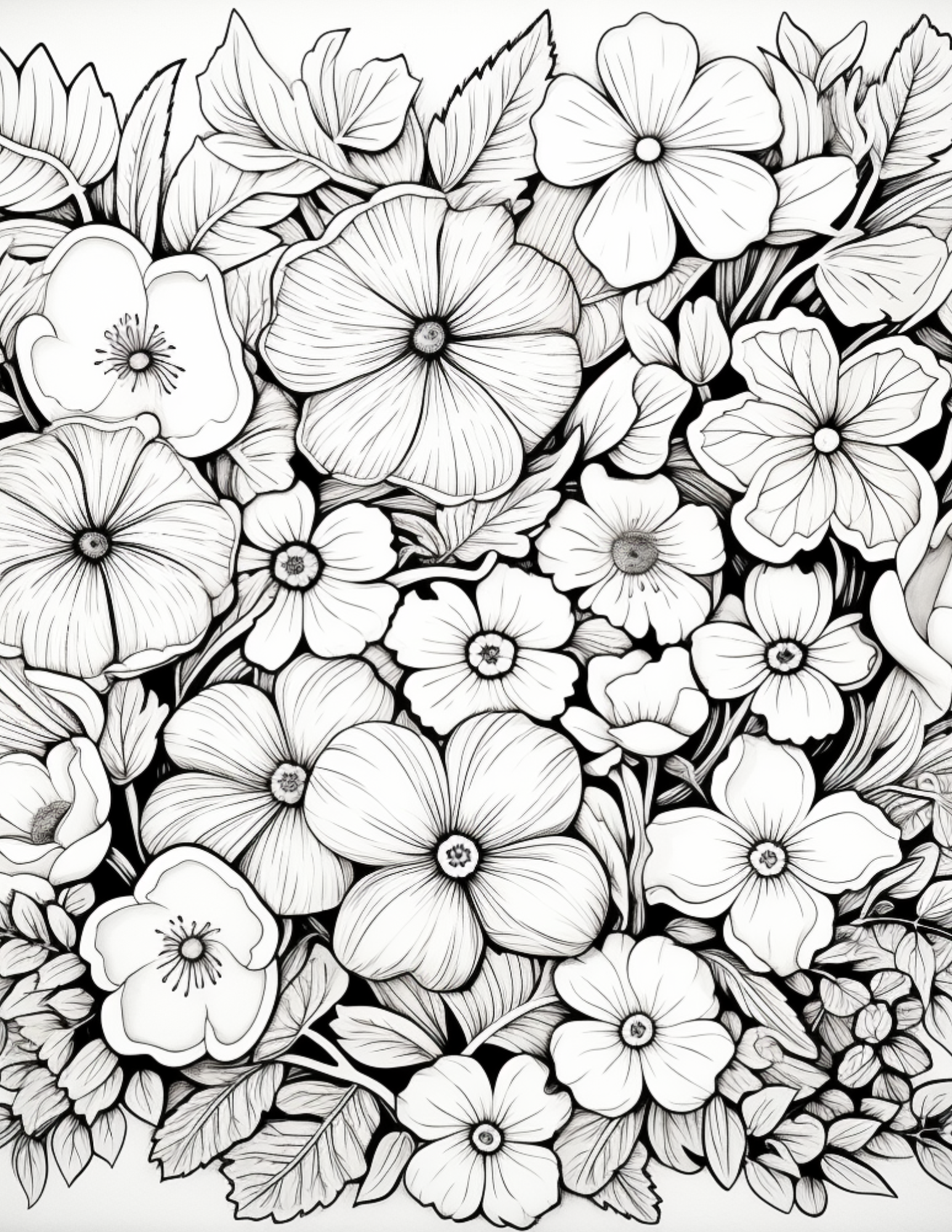 Imperfect Flowers and Birds Coloring Pages – A Charming Collection of Nature’s Beauty