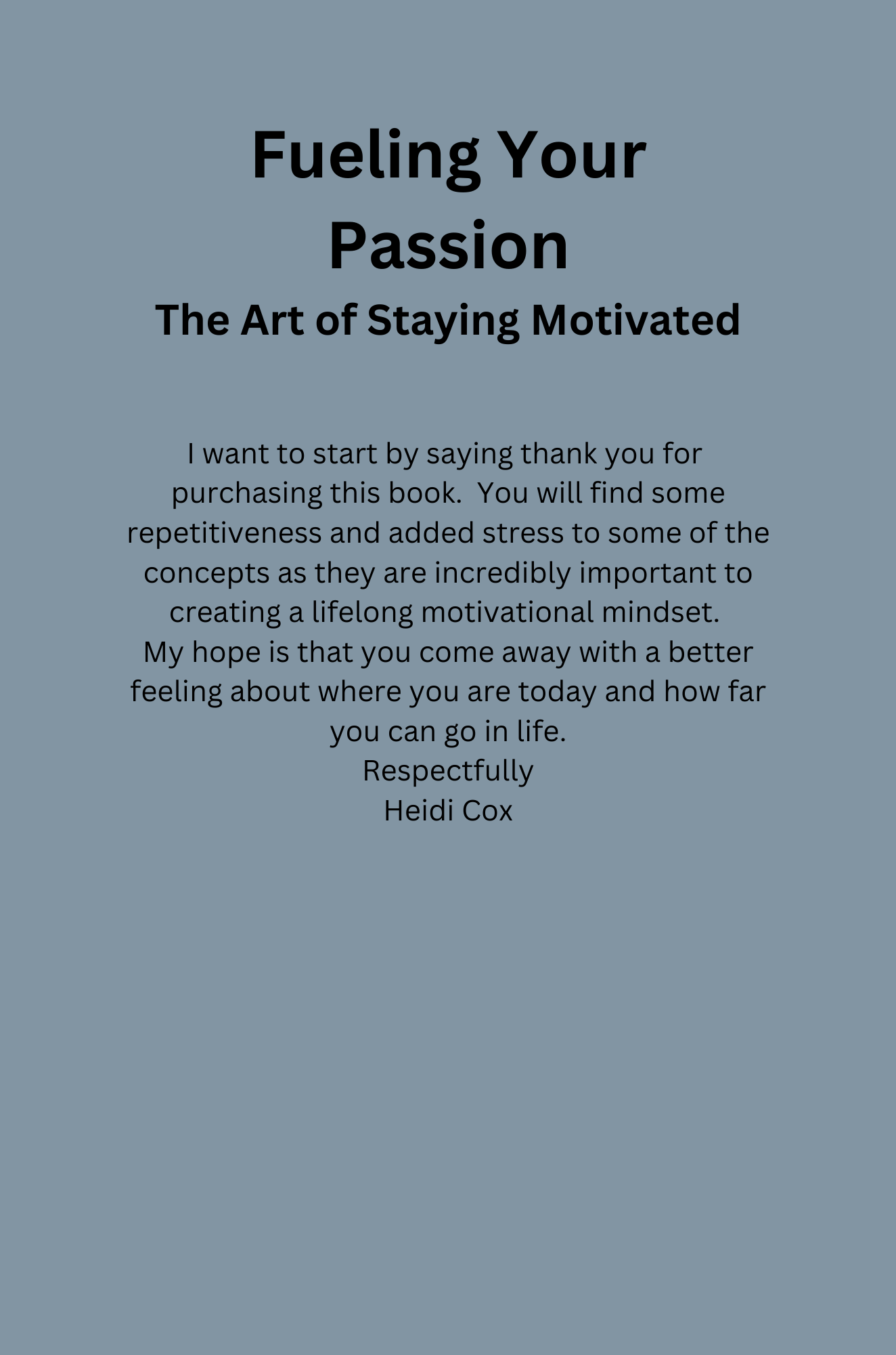 Fueling Your Passion