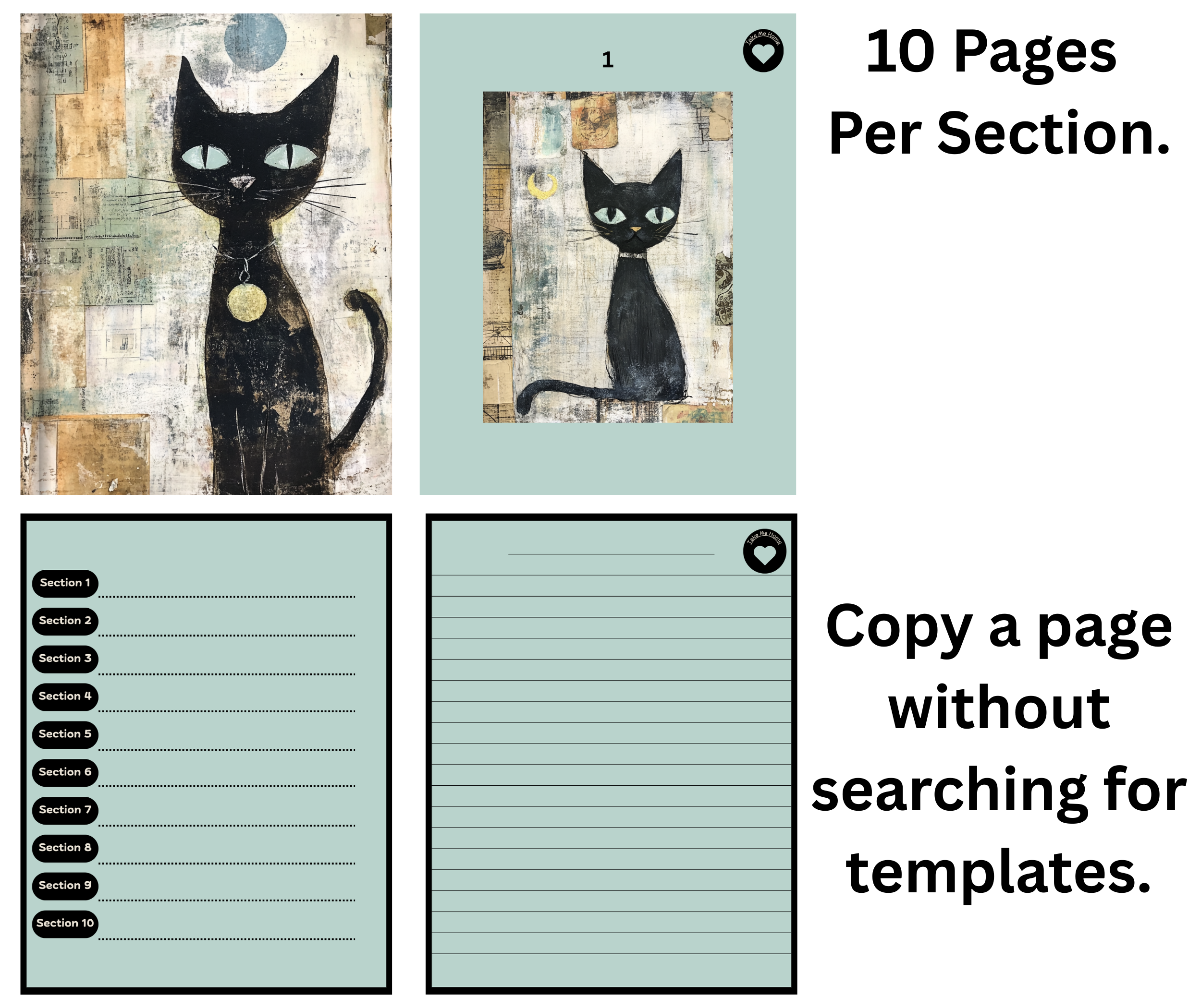 5 Digital Notebooks 5 Unique Styles - Compatible With Goodnotes - Hyperlinked Index and Pages 