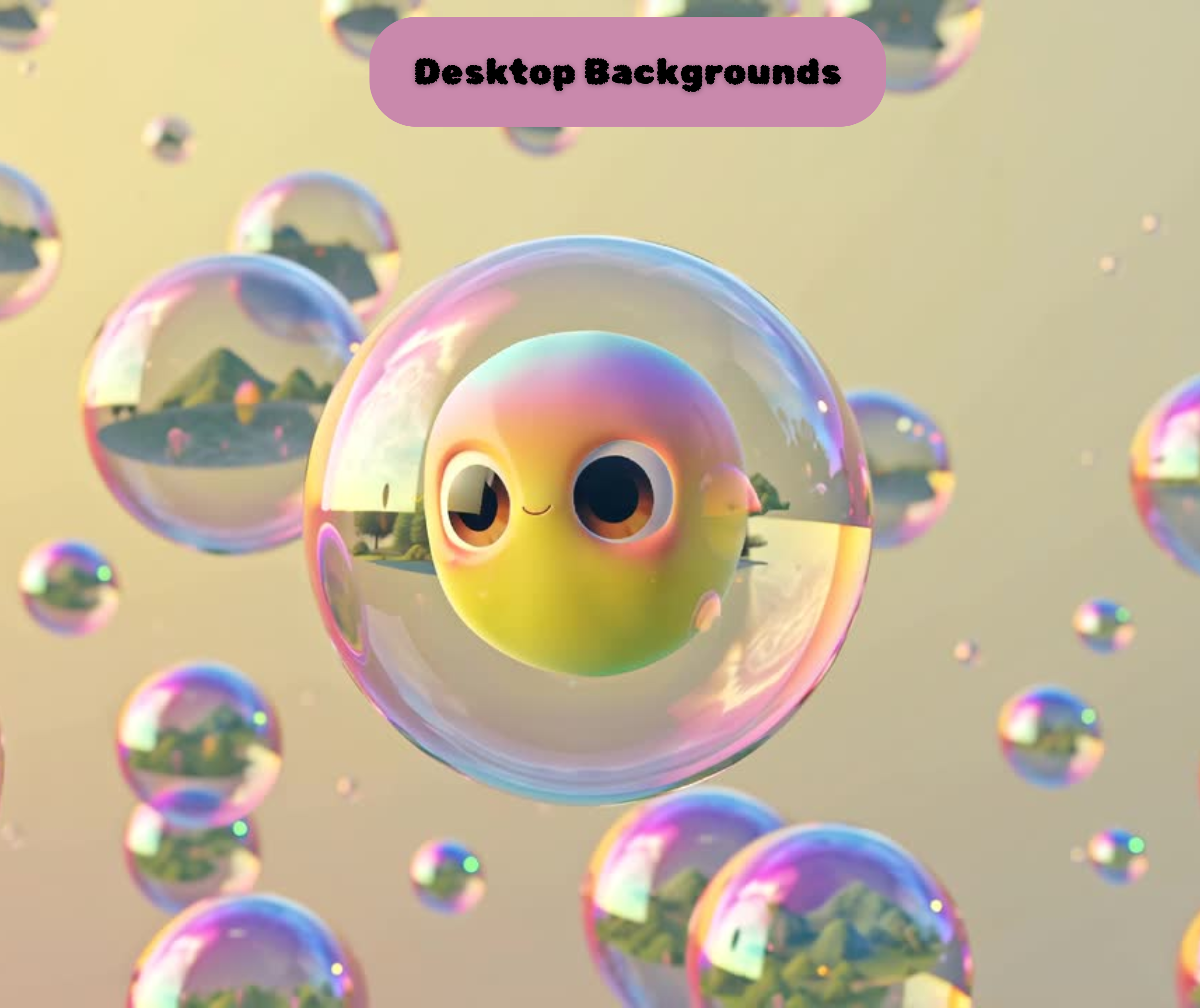 Bubble World Animated Backgrounds | MP4 Format | Desktop, Twitch, & Social Media Ready