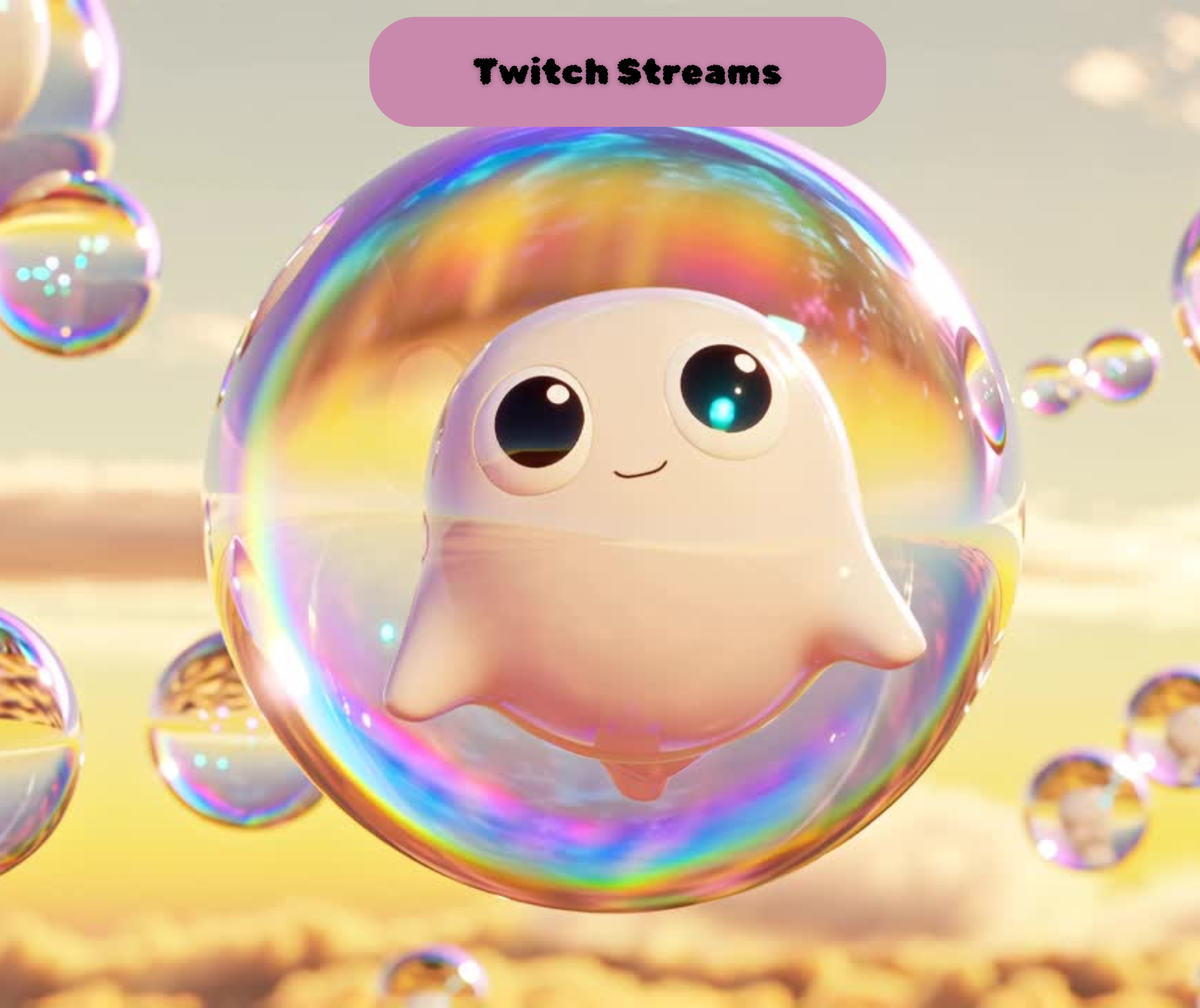 Bubble World Animated Backgrounds | MP4 Format | Desktop, Twitch, & Social Media Ready