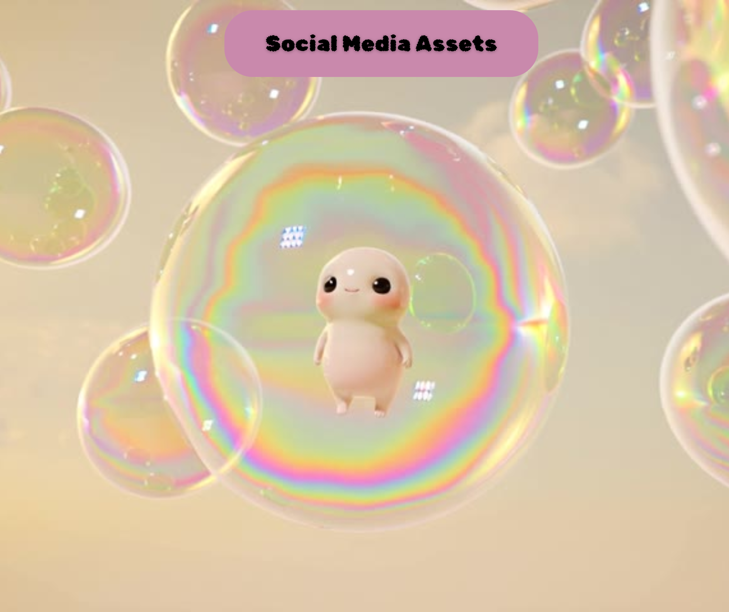 Bubble World Animated Backgrounds | MP4 Format | Desktop, Twitch, & Social Media Ready