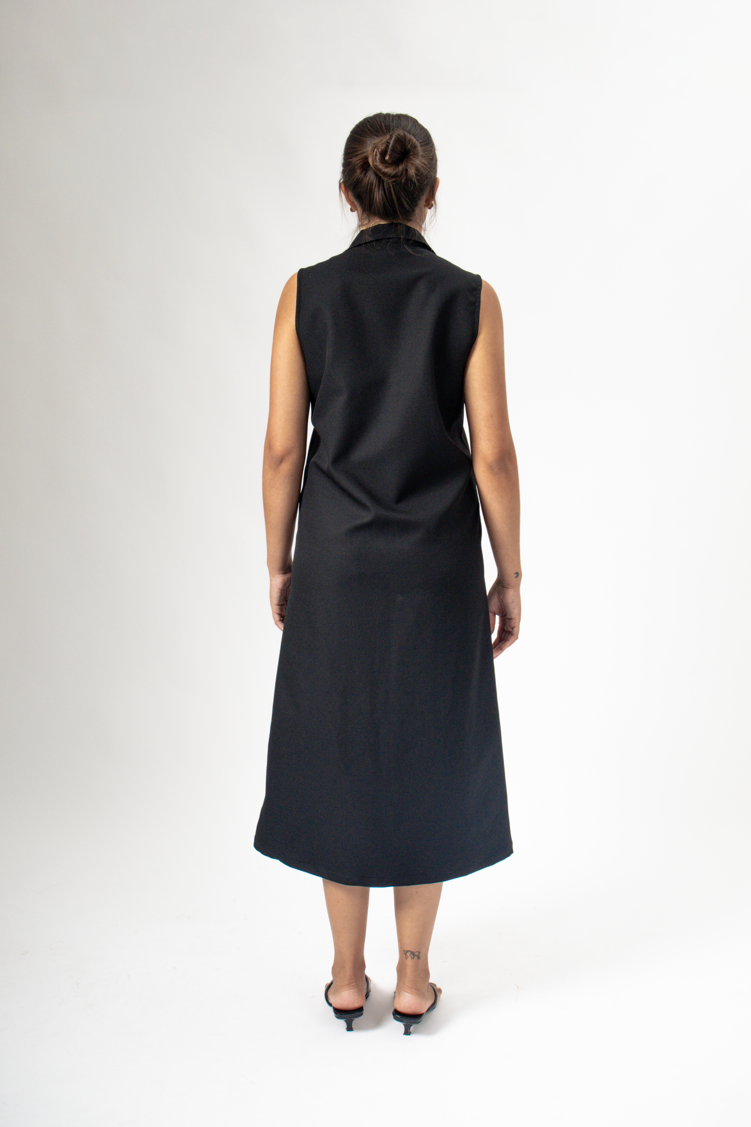 Vestido corte alfaiataria tecido SLEEP WEAR