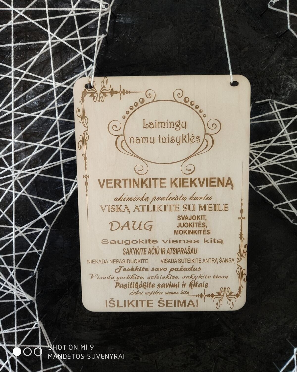 Laimingų namų taisyklės
