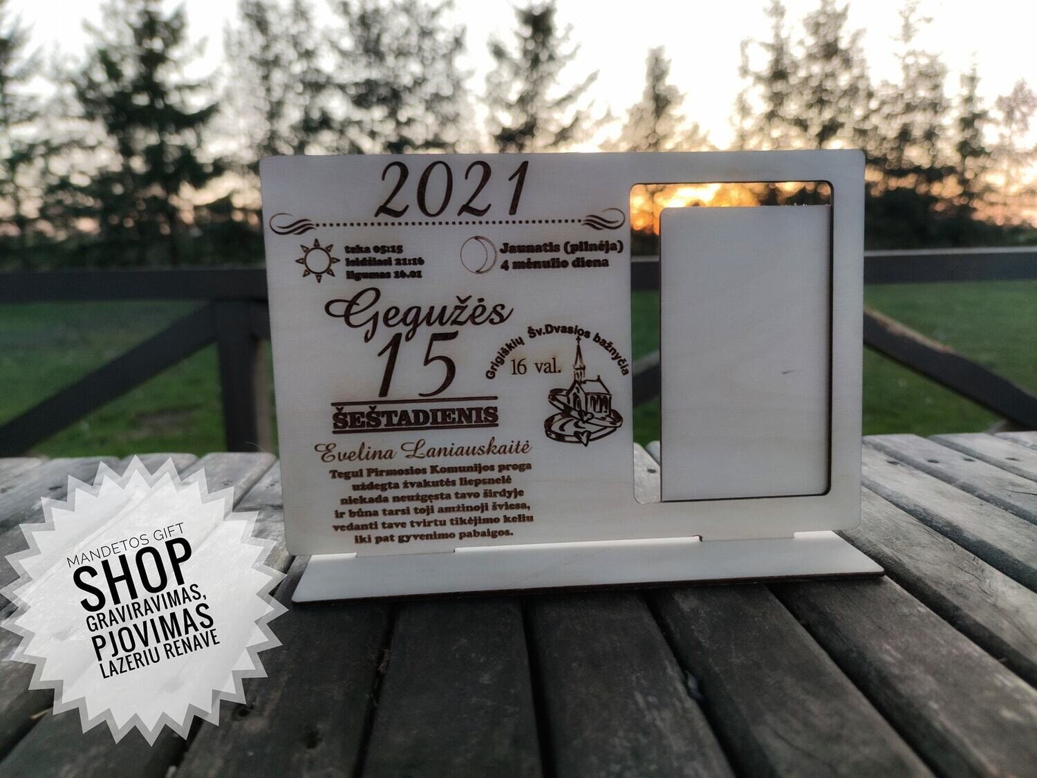 Nuotraukos rėmelis "Pirmoji Komunija"