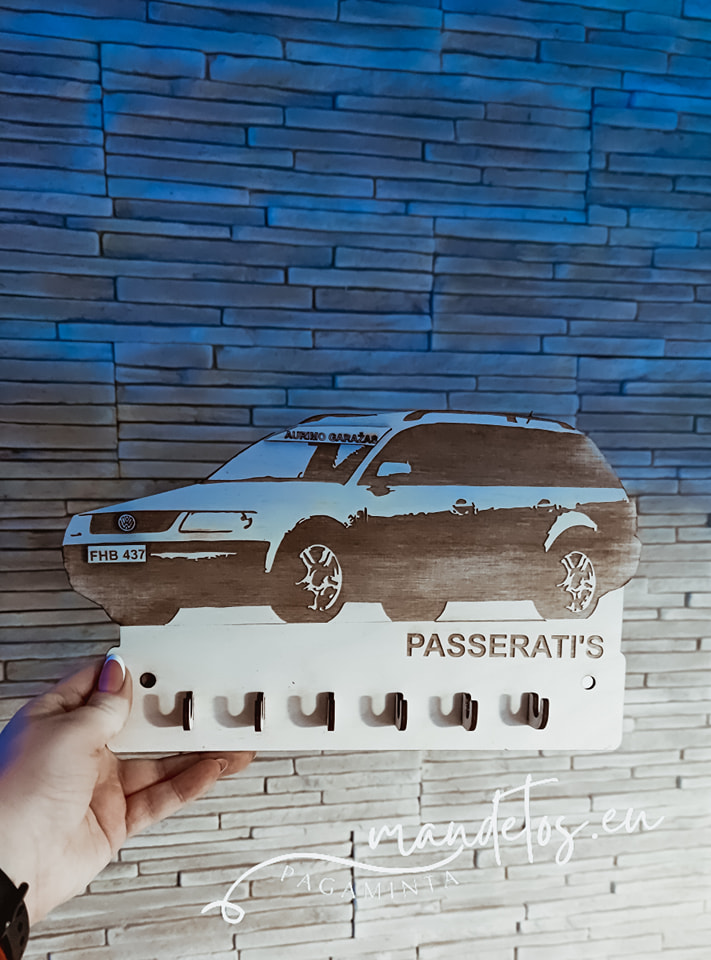 Automobilio formos raktų kabykla