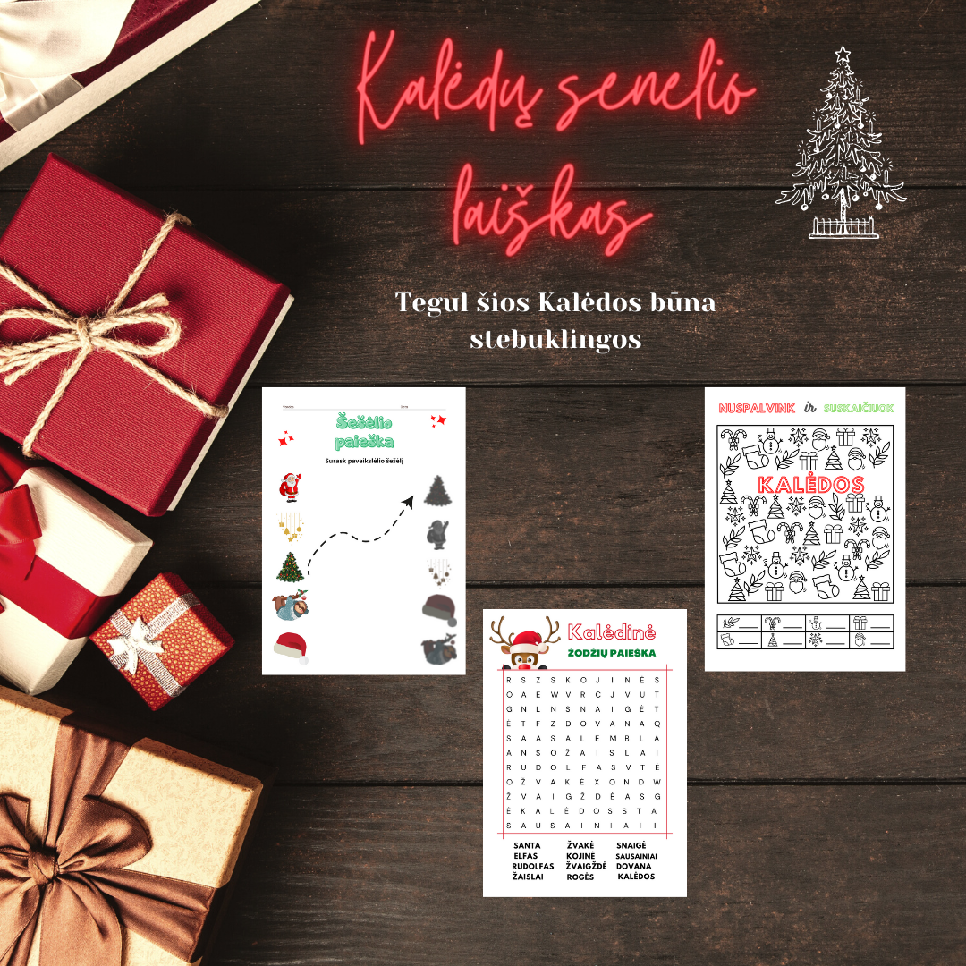 Kalėdų senelio laiškas 1 RINKINYS