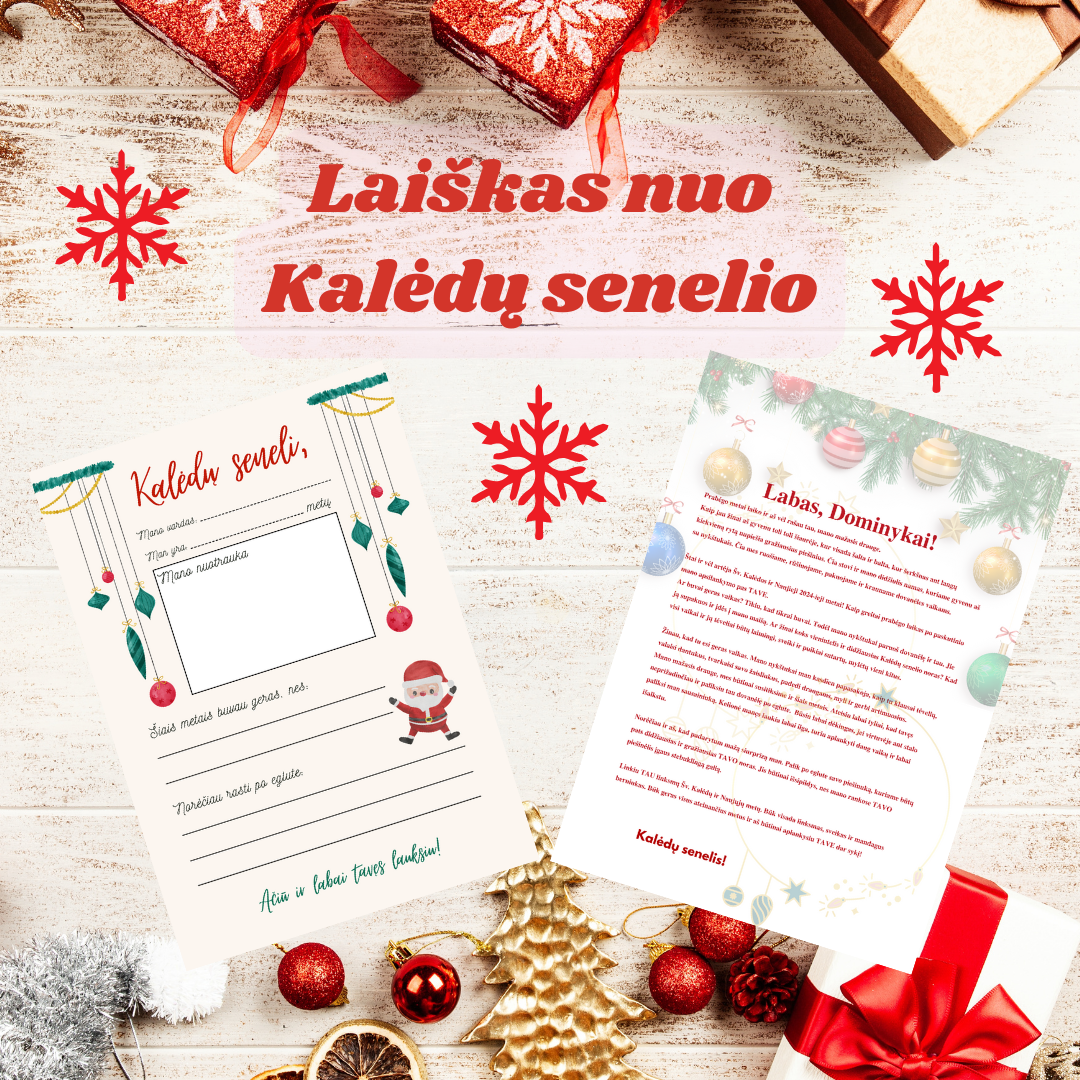 Kalėdų senelio laiškas 2 RINKINYS