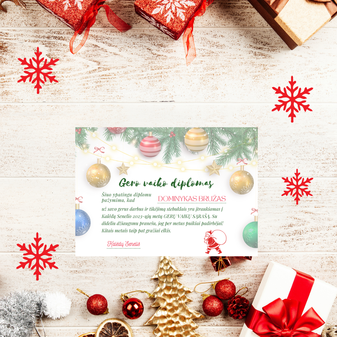 Laiškas nuo Kalėdų senelio 2 RINKINYS PDF