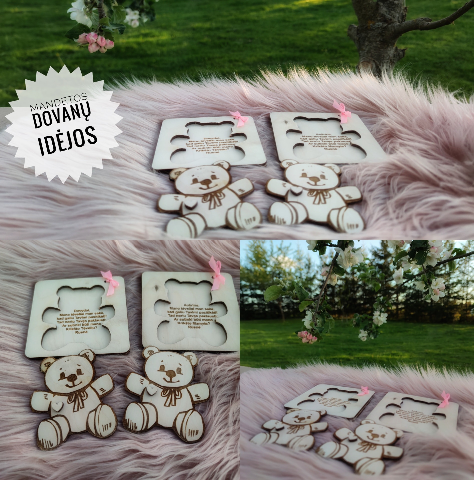 Kvietimas tapti krikšto tėvais "Meškutis"