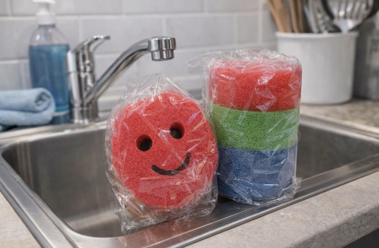 Indų kempinėlės. Rinkinys su 3 vnt kempinėlių